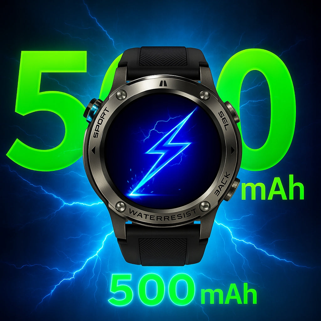 SMARTWATCH MEN'S WATERPROOF 5ATM AMOLED GPS talk MENU POLISH WATCH Packaging status original