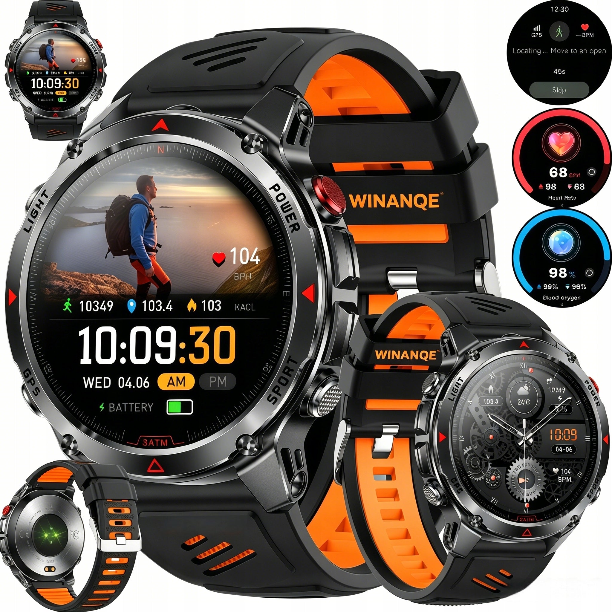 SMARTWATCH MEN'S WATERPROOF TALK MENU PL SPORT GPS SMART WATCH