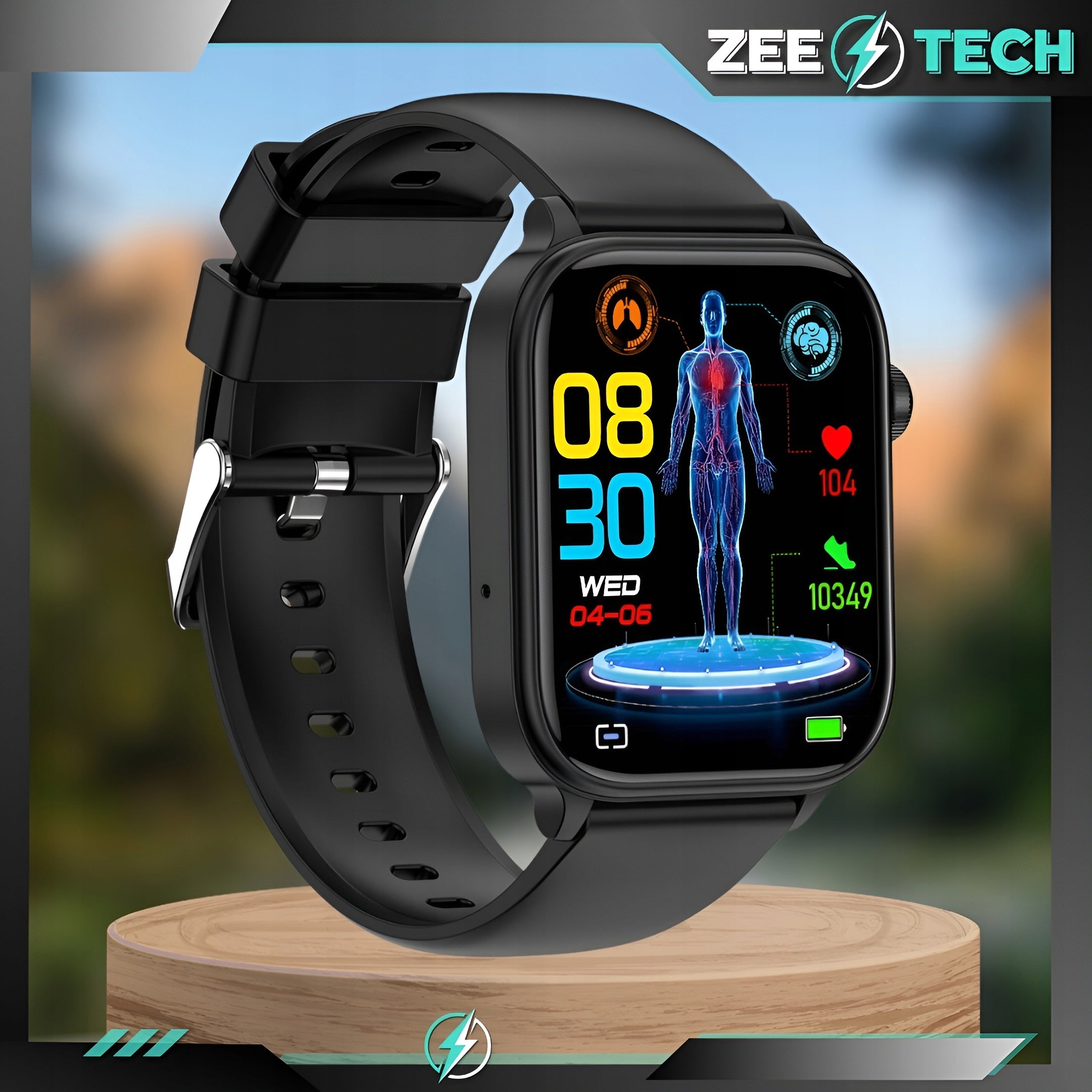 SMARTWATCH MEN'S WOMEN'S CARDIOWATCH WATCH TALK SUGAR MEASUREMENT PL MENU Manufacturer code Zegarek męski damski pomiar cukru ciśnienia