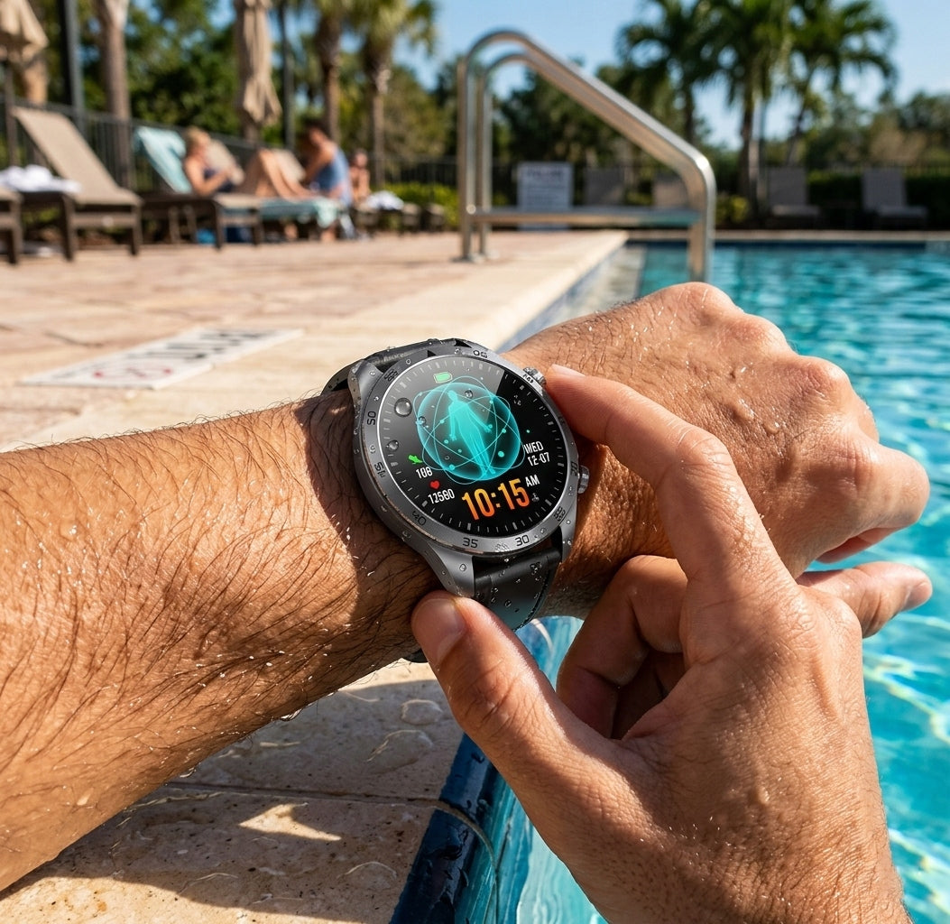 SMARTWATCH MEN'S WOMEN'S ECG GPS TALKING POOL SUMMER 2026 pulse massage Manufacturer code MG006