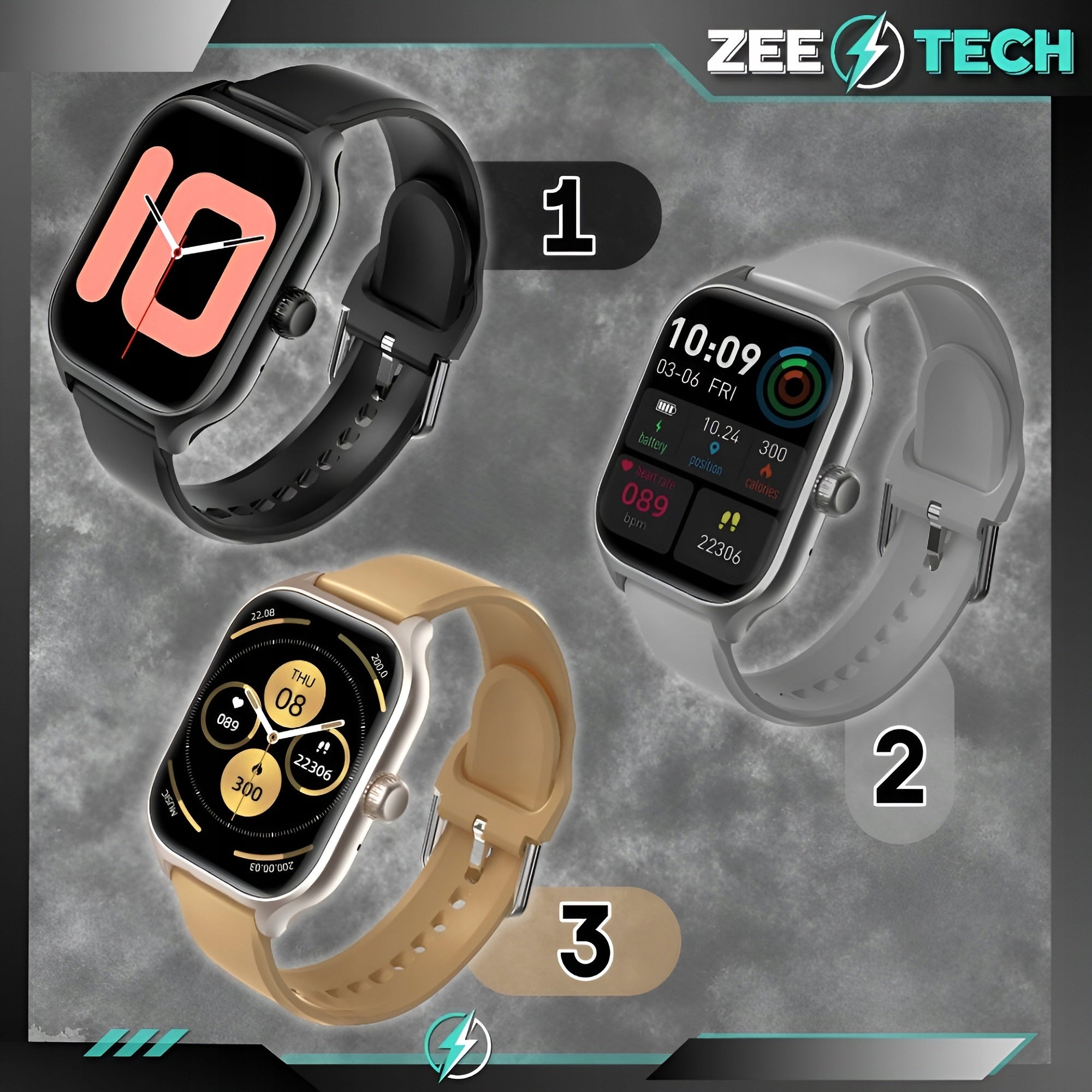 SMARTWATCH MEN'S WOMEN'S WATCH Polish CONVERSATIONS HEART RATE OXYGEN PRESSURE SPORT Dial color black