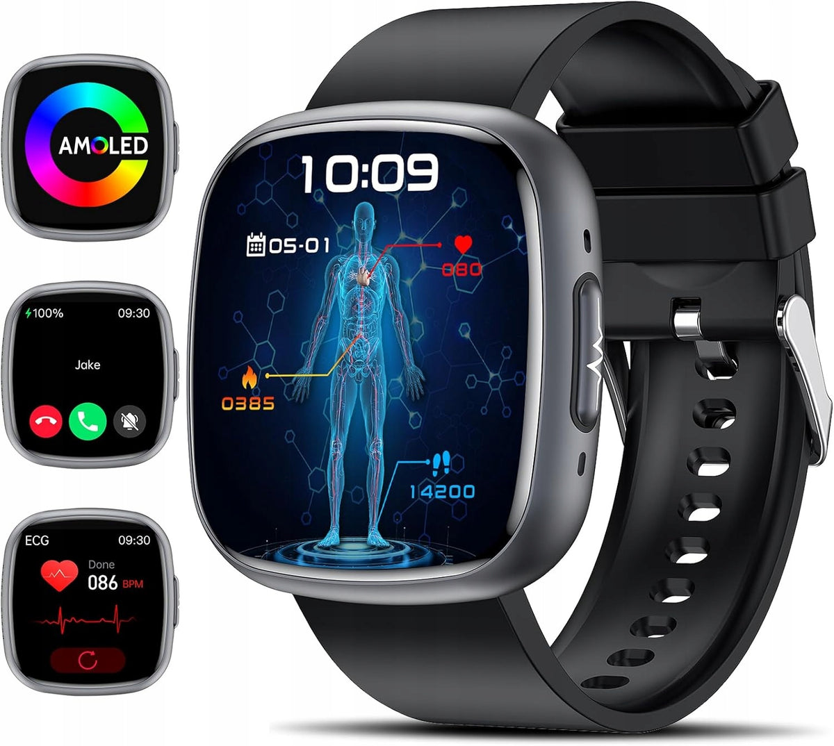 SMARTWATCH MEN'S Watch SPORT ECG SUGAR SLEEP MEASUREMENT + PPG CONVERSATIONS Manufacturer code KRNCF31