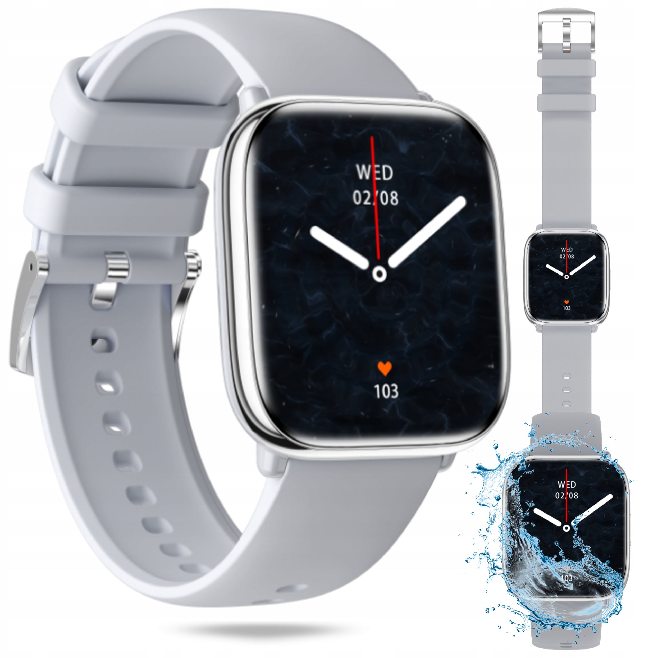 SMARTWATCH MYPHONE WATCH PASTEL SILVER SMART WATCH TALK AMOLED