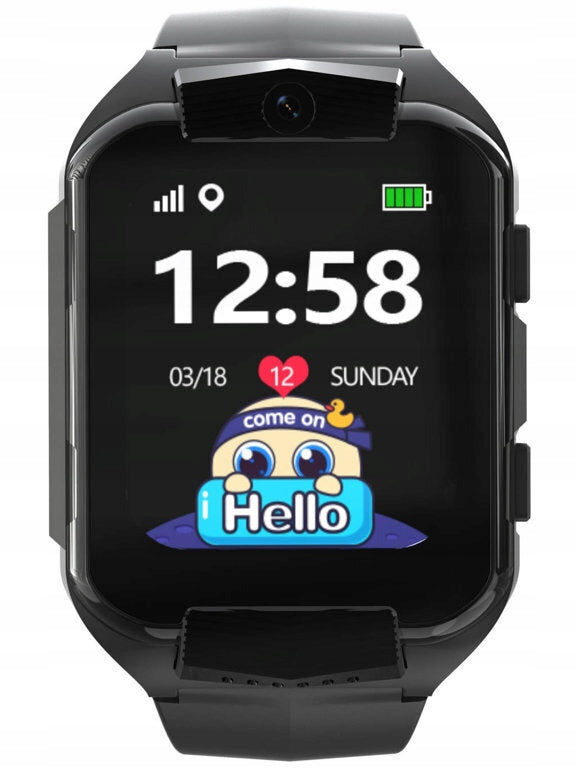 SMARTWATCH PACIFIC 32-1 KIDS - black + ENGRAVING Brand Pacific