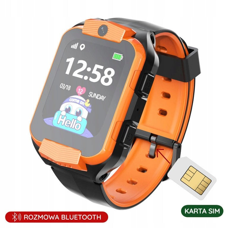 SMARTWATCH PACIFIC 32-3 KIDS - orange / black (sy028c)