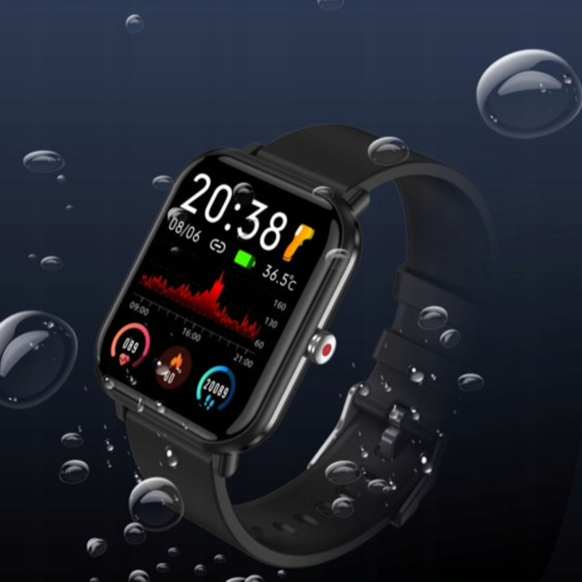 SMARTWATCH Q9PRO 1,7" SPORTS WATCH IP68 HEART RATE SPO2 TEMPERATURE Manufacturer code SMARTWATCH SPORTOWY ZEGAREK CZARNY