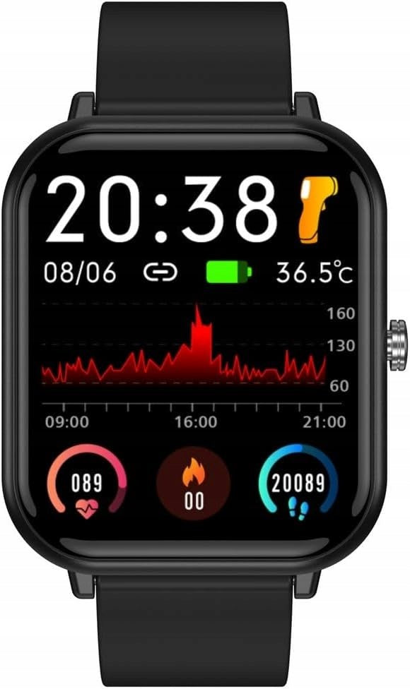 SMARTWATCH Q9PRO 1,7" SPORTS WATCH IP68 HEART RATE SPO2 TEMPERATURE Packaging status original