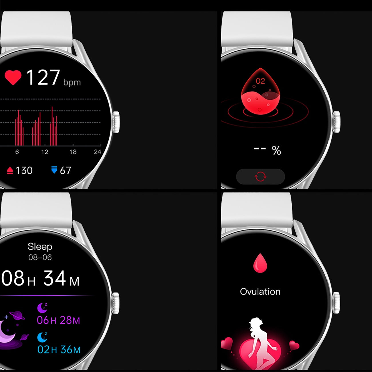 SMARTWATCH QCY AMOLED 280mAh HEALTH MONITORING ANDROID iOS Brand QCY