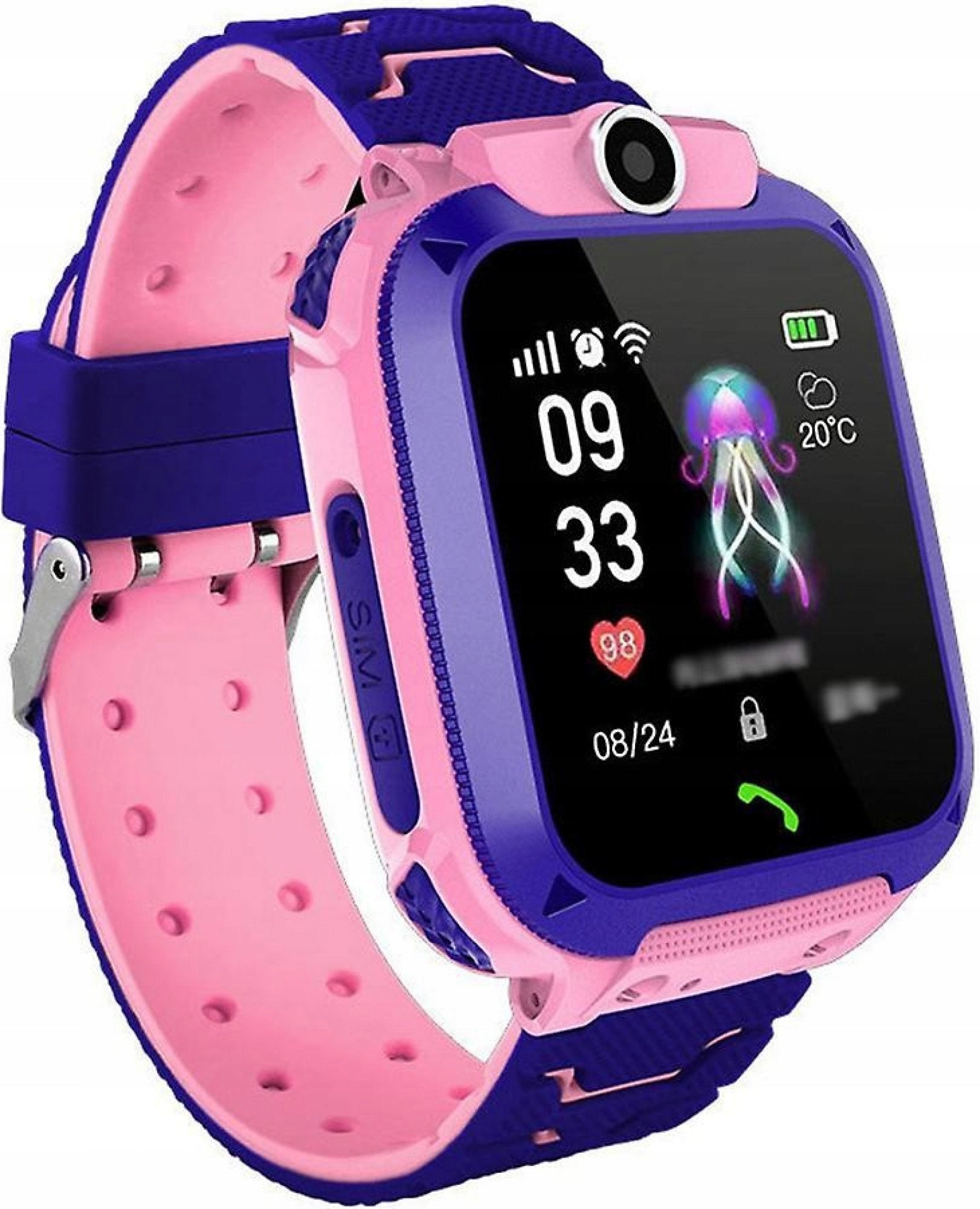 SMARTWATCH SIM LOCATOR WATCH Polish FOR CHILD SMART WATCH PINK Manufacturer code SMARTWATCH S12 DLA DZIECI Craft S12