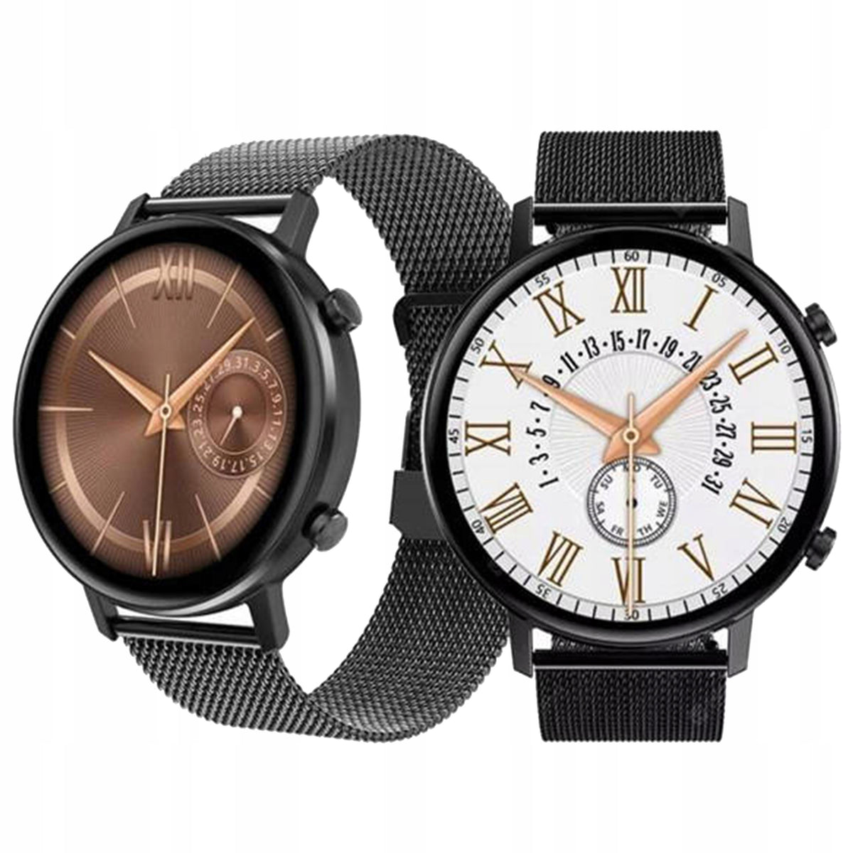 SMARTWATCH SMARTBAND SMART WATCH CONVERSATIONS WOMEN'S SPORT MENU POLISH Color black