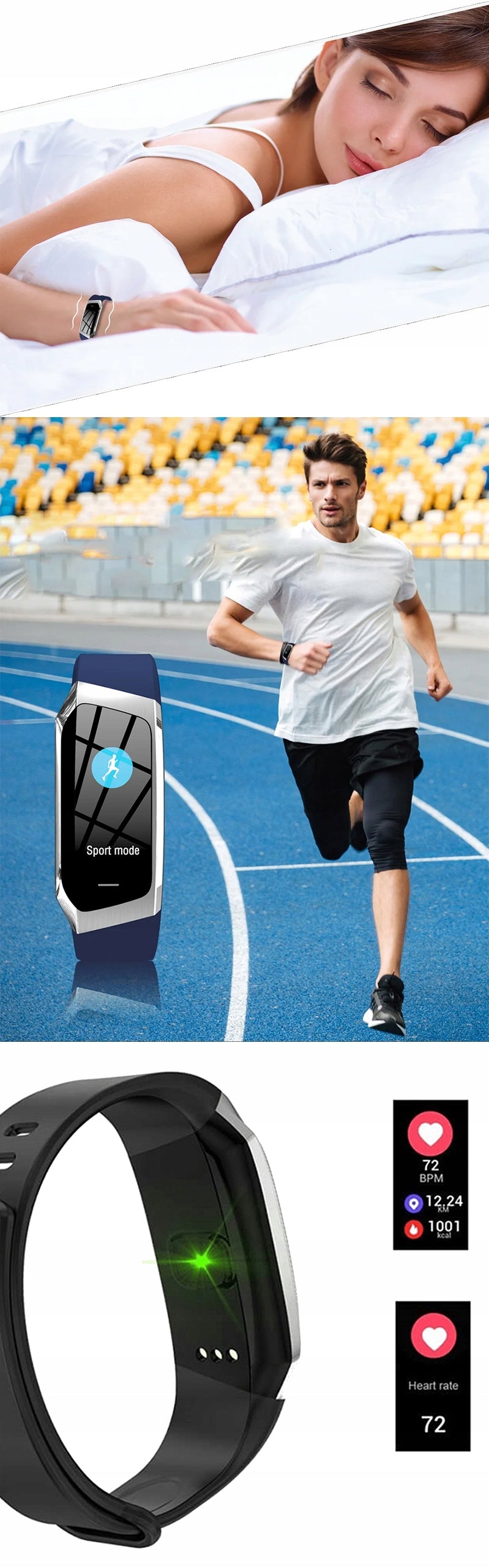 SMARTWATCH SMARTBAND SPORTS PRO PULSE SPORT WOMEN FIT SMS BAND Packaging status original