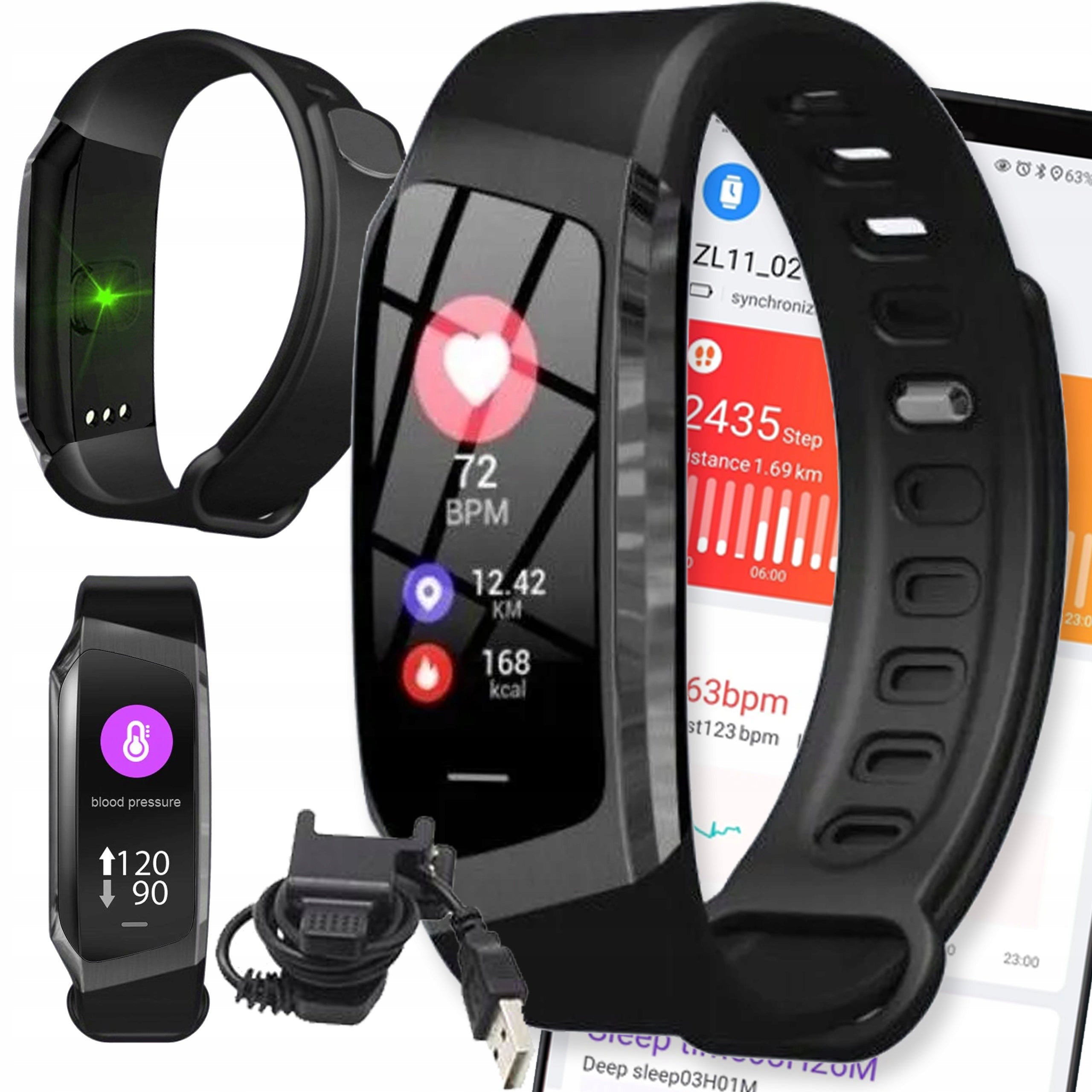 SMARTWATCH SMARTBAND SPORTS PRO PULSE SPORT WOMEN FIT SMS BAND
