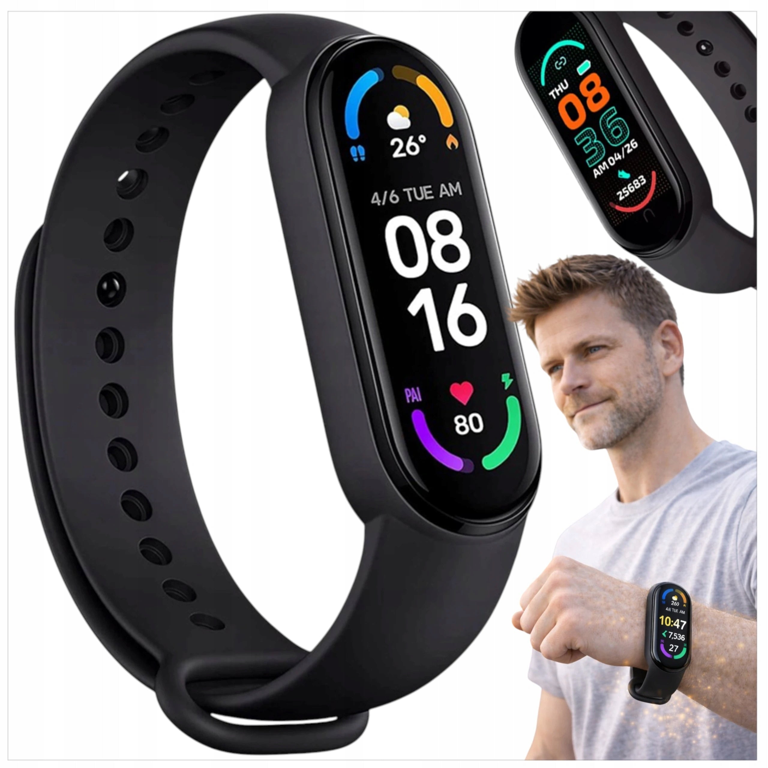SMARTWATCH SMARTBAND WATCH SPORTS BAND M7 S APPLICATIONS PEDOMETER Packaging status original