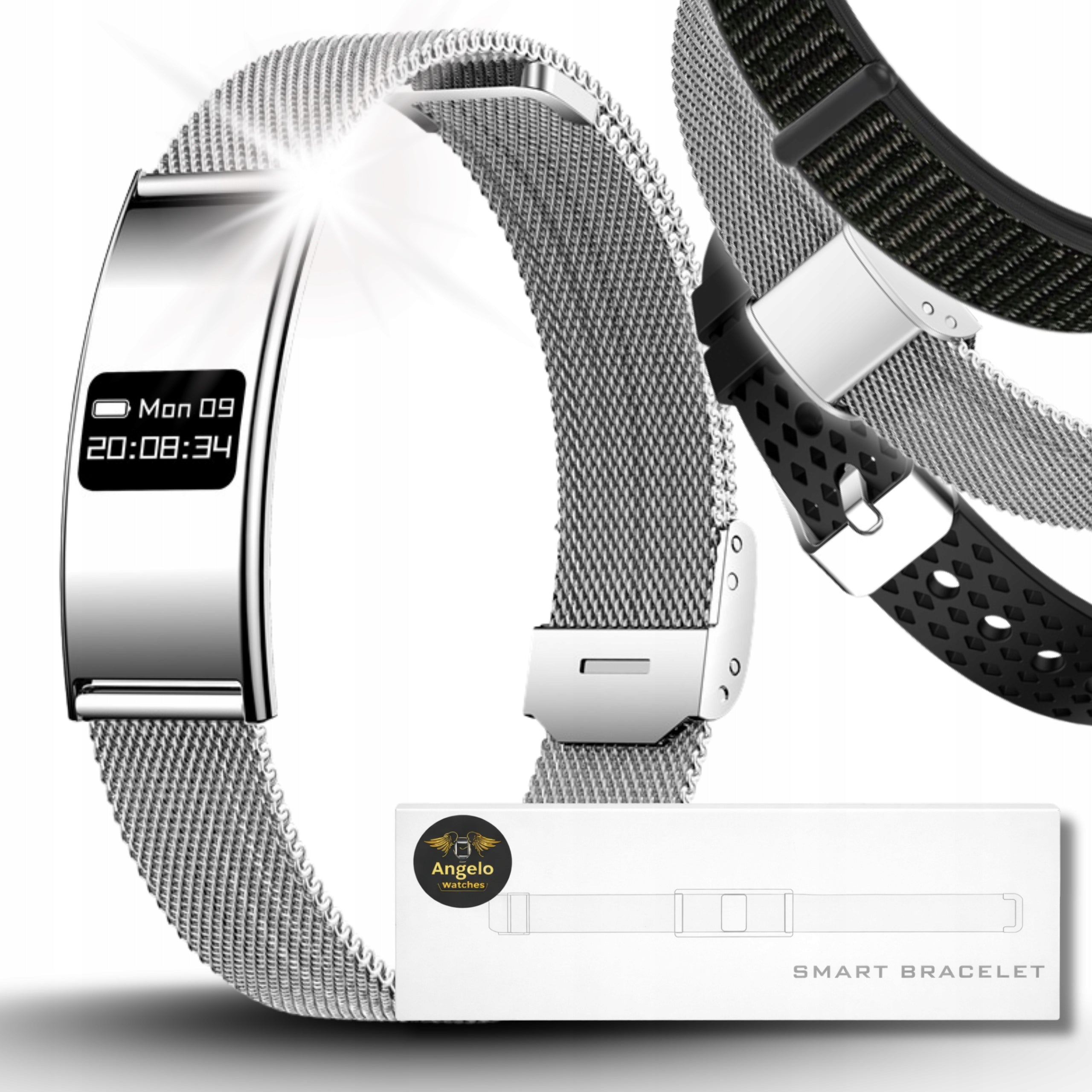SMARTWATCH SMARTBAND WOMEN'S SMART BRACELET EKG PULSE SPORT MENU PL