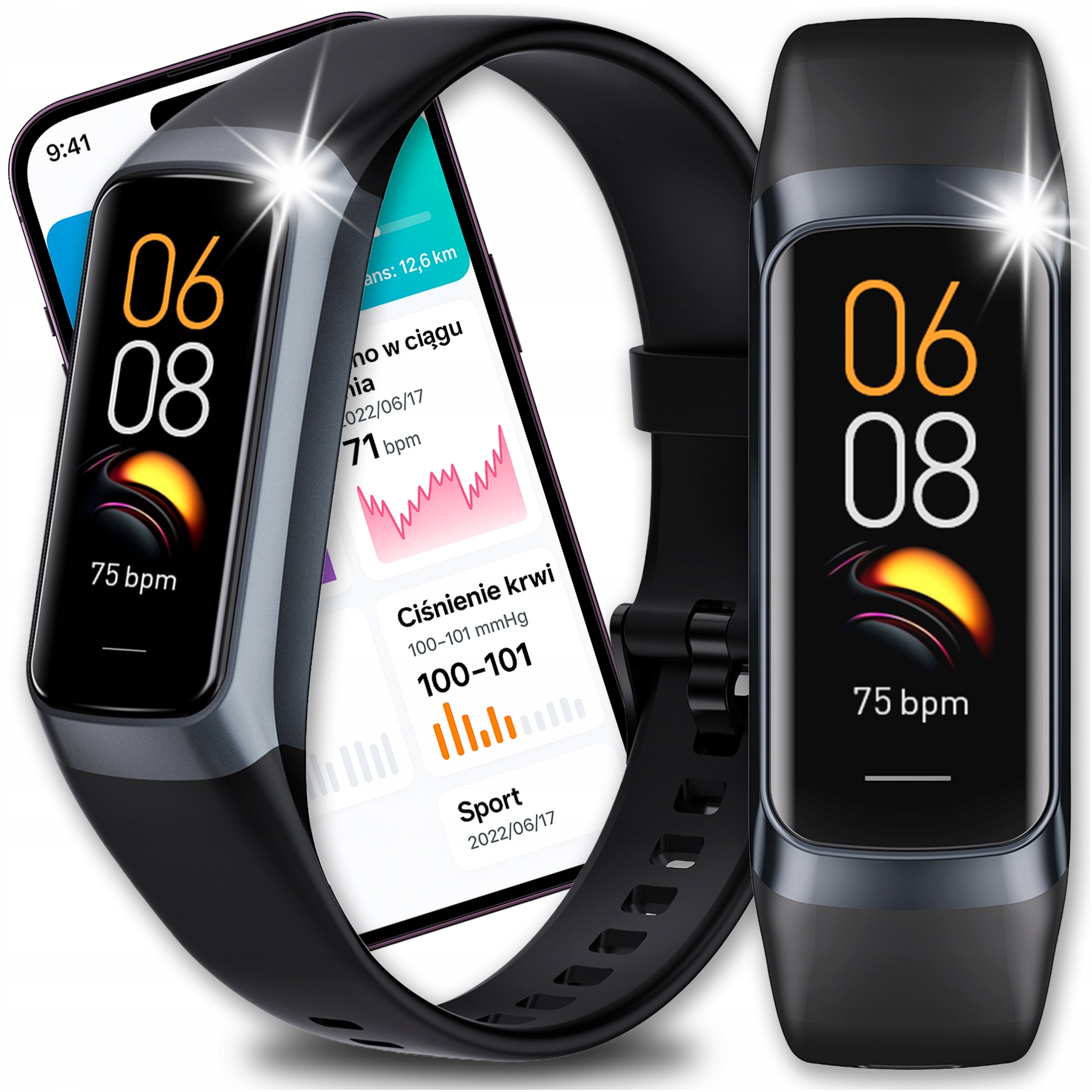 SMARTWATCH SMARTBAND WOMEN TALK SPORT PRESSURE MENU POLISH + FREEBIE