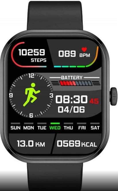 SMARTWATCH SPORTS WATCH PEDOMETER HEART RATE MONITOR Packaging status original