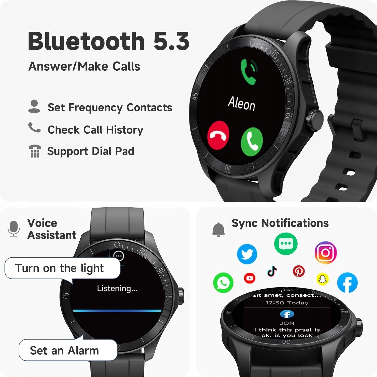 SMARTWATCH TOOBUR IDW18 BLACK ALEXA EAN (GTIN) 5907052000451