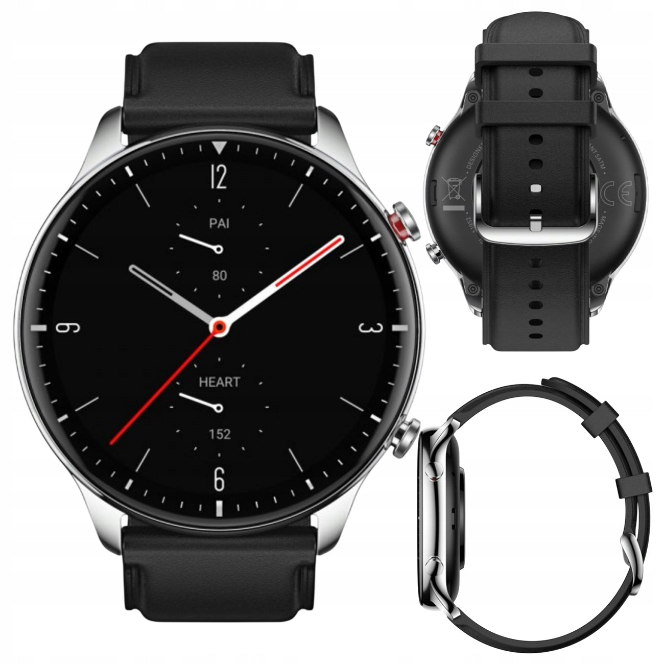SMARTWATCH WATCH AMAZFIT GTR 2 BLACK CLASSIC BLUETOOTH AMOLED 470mAh