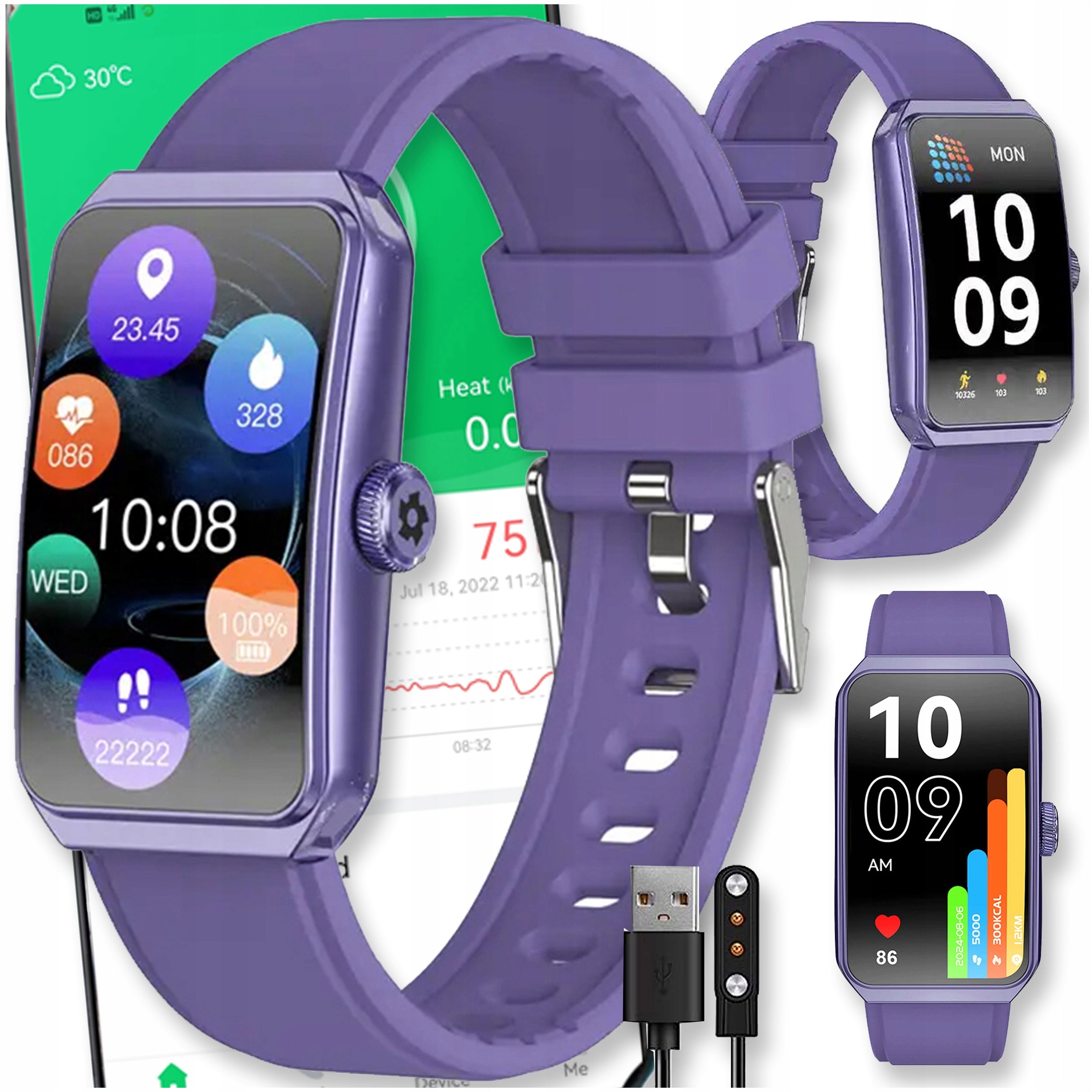 SMARTWATCH WATCH AMOLED BLUETOOTH SMARTBAND SPORTS MENU PL WOMEN