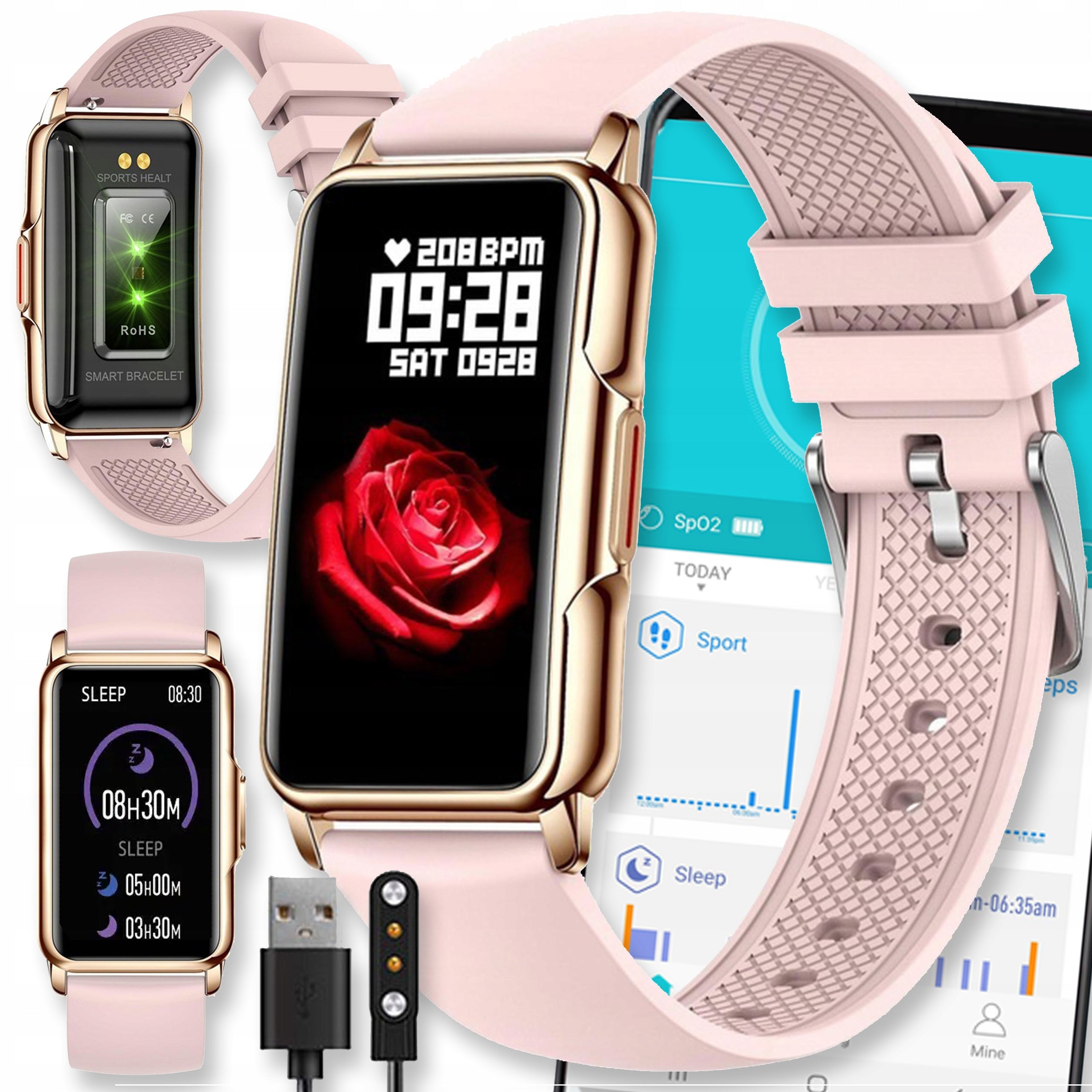 SMARTWATCH WATCH AMOLED WATCH PRO TALK MENU PL SPORTS WOMEN SMART