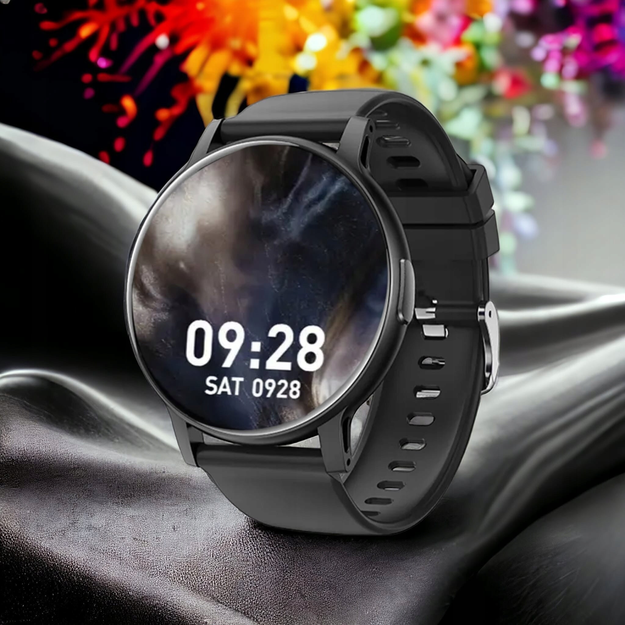 SMARTWATCH WATCH BLACK CONVERSATION SPORT SMART WATCH WOMEN'S AND MEN'S PRO Color black
