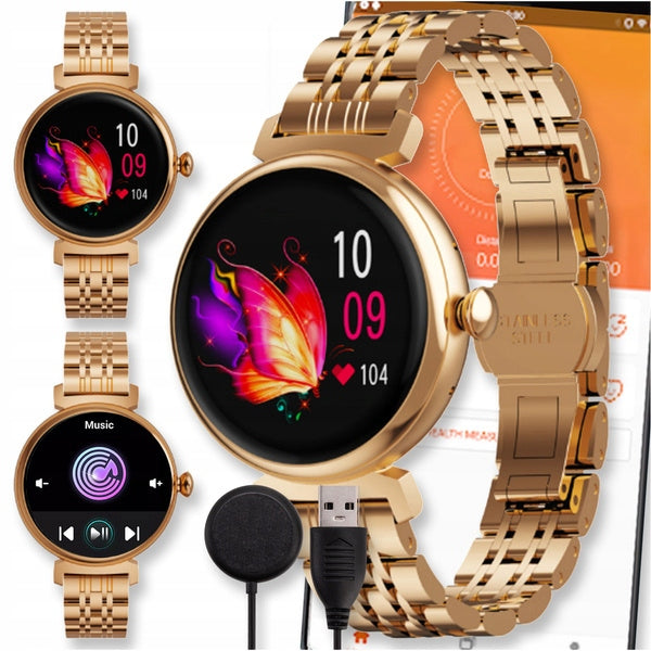 SMARTWATCH WATCH BLACK TALK MENU AMOLED PL SMART PRO GT WOMEN