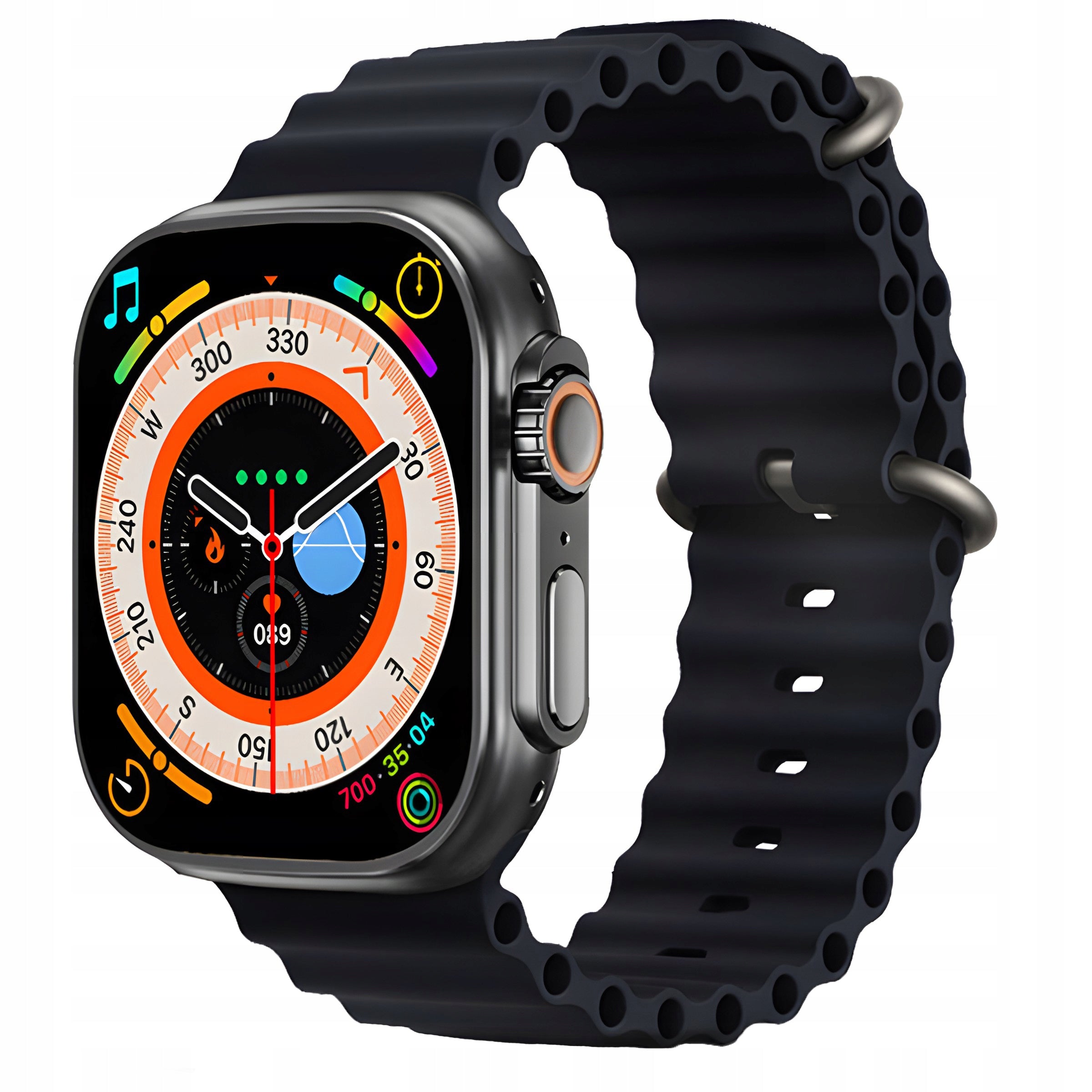 SMARTWATCH WATCH BLACK WATERPROOF SPORT PULSE PRESSURE NOTIFICATION IP Manufacturer code E740-1