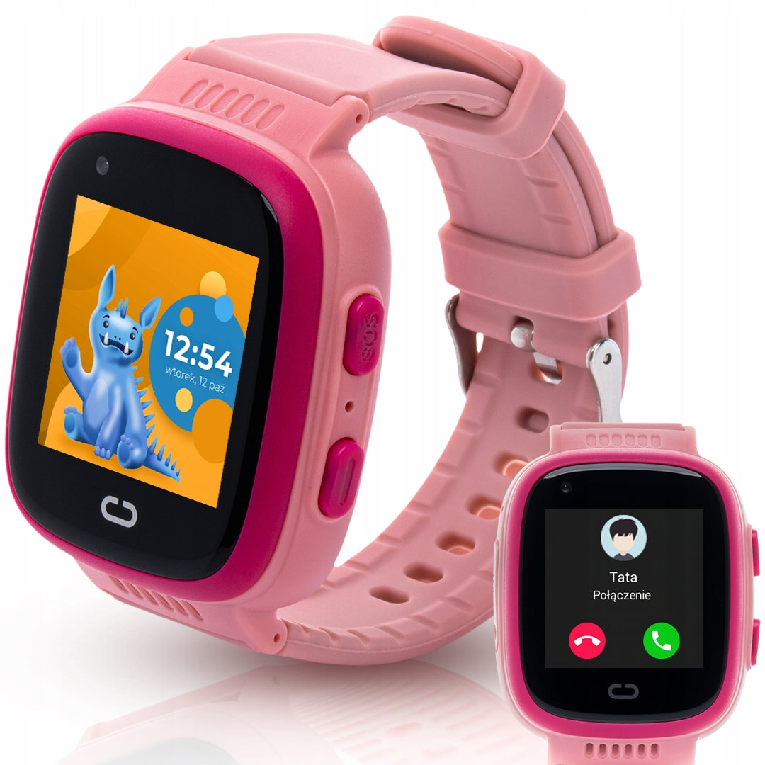 SMARTWATCH WATCH FOR CHILDREN GPS LOCATOR SAUCE TALK PINK Brand Locon