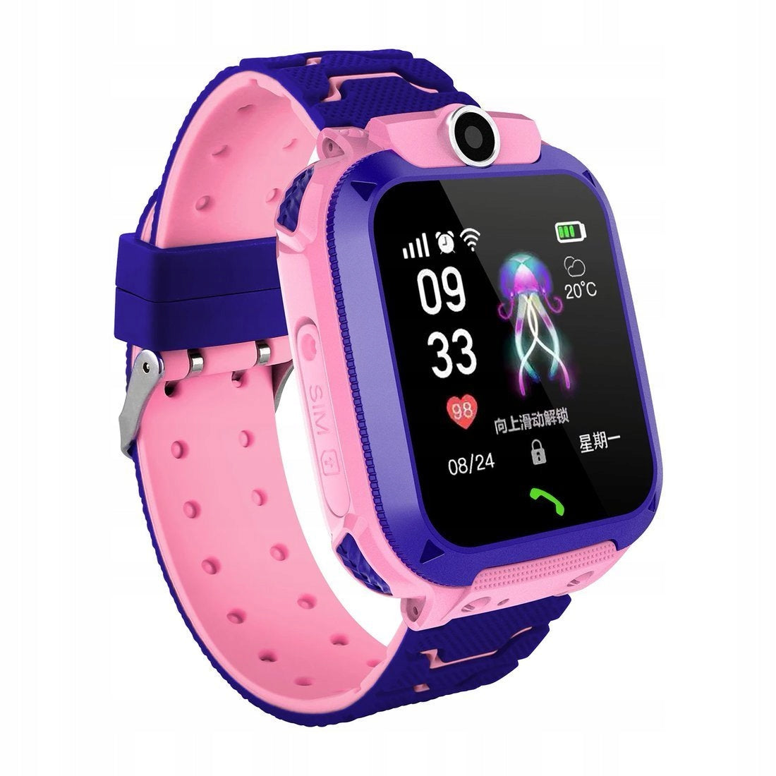 SMARTWATCH WATCH FOR GIRLS PINK FOR CARD SIM GSM WATERPROOF