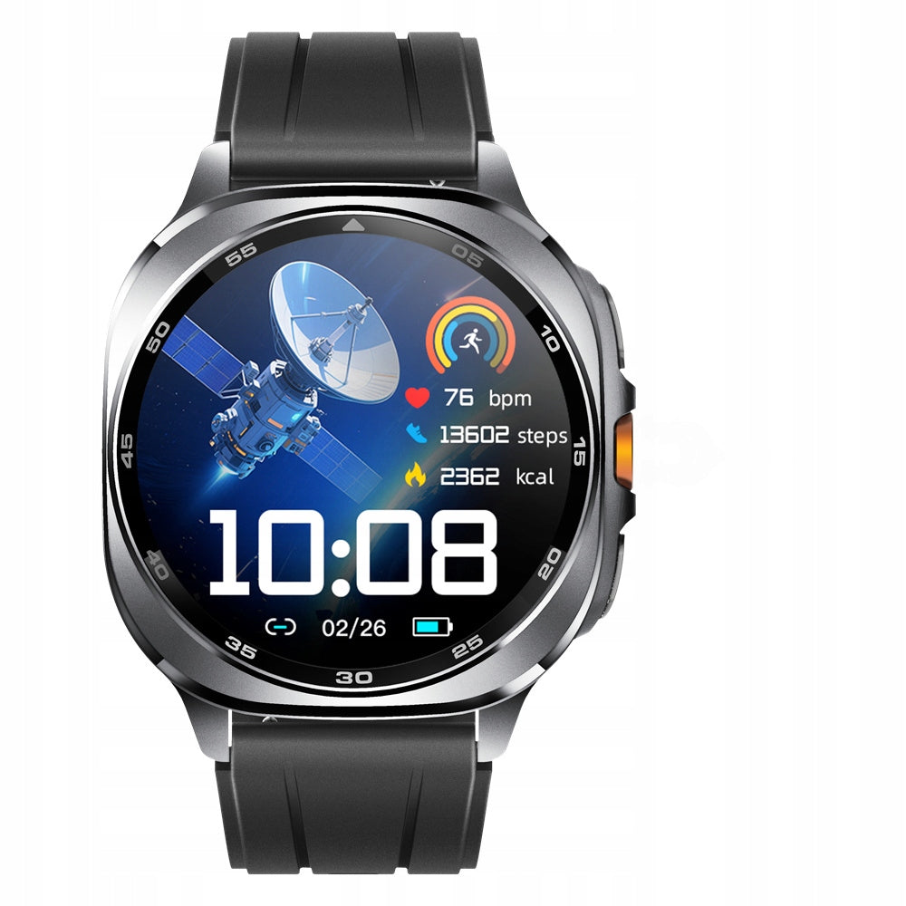 SMARTWATCH WATCH GPS BLACK AMOLED TALK WOMEN'S SPORTS MENU PL Packaging status original