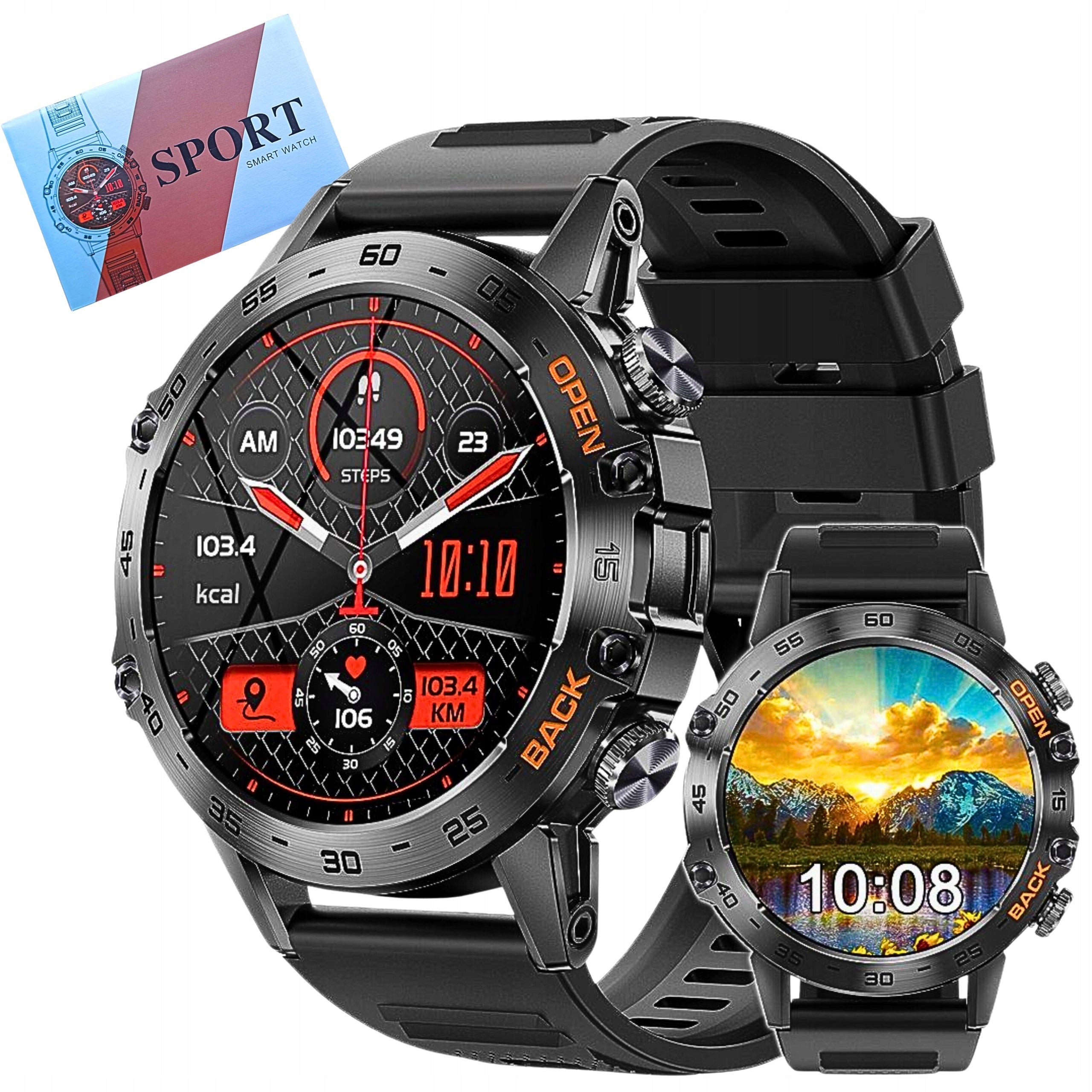 SMARTWATCH WATCH K52 TALK MENU PL bluetooth WATERPROOF SPORTS watch