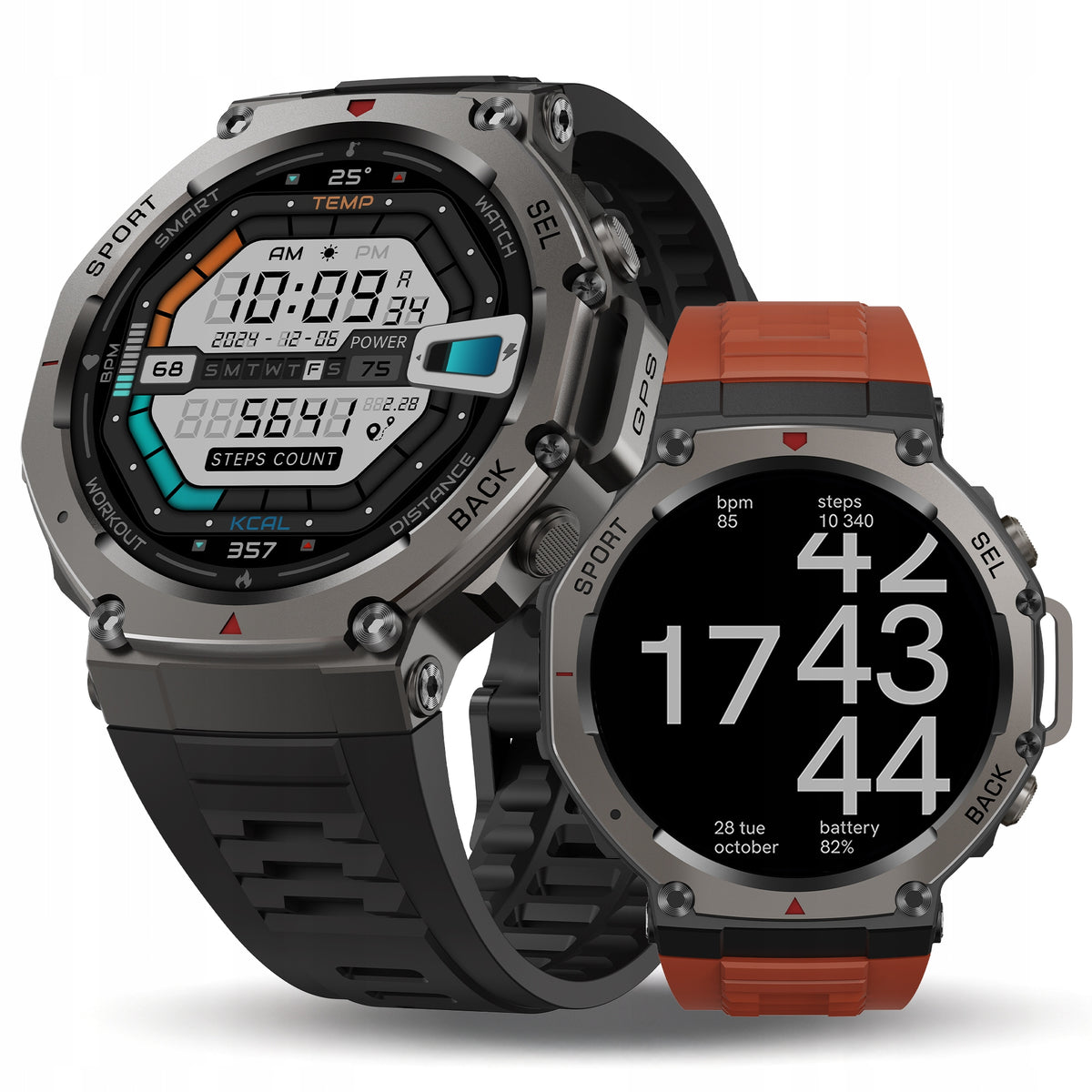 SMARTWATCH WATCH MEN'S WATCH WATERPROOF GPS MENU PL TALK SPORT SMART Packaging status original