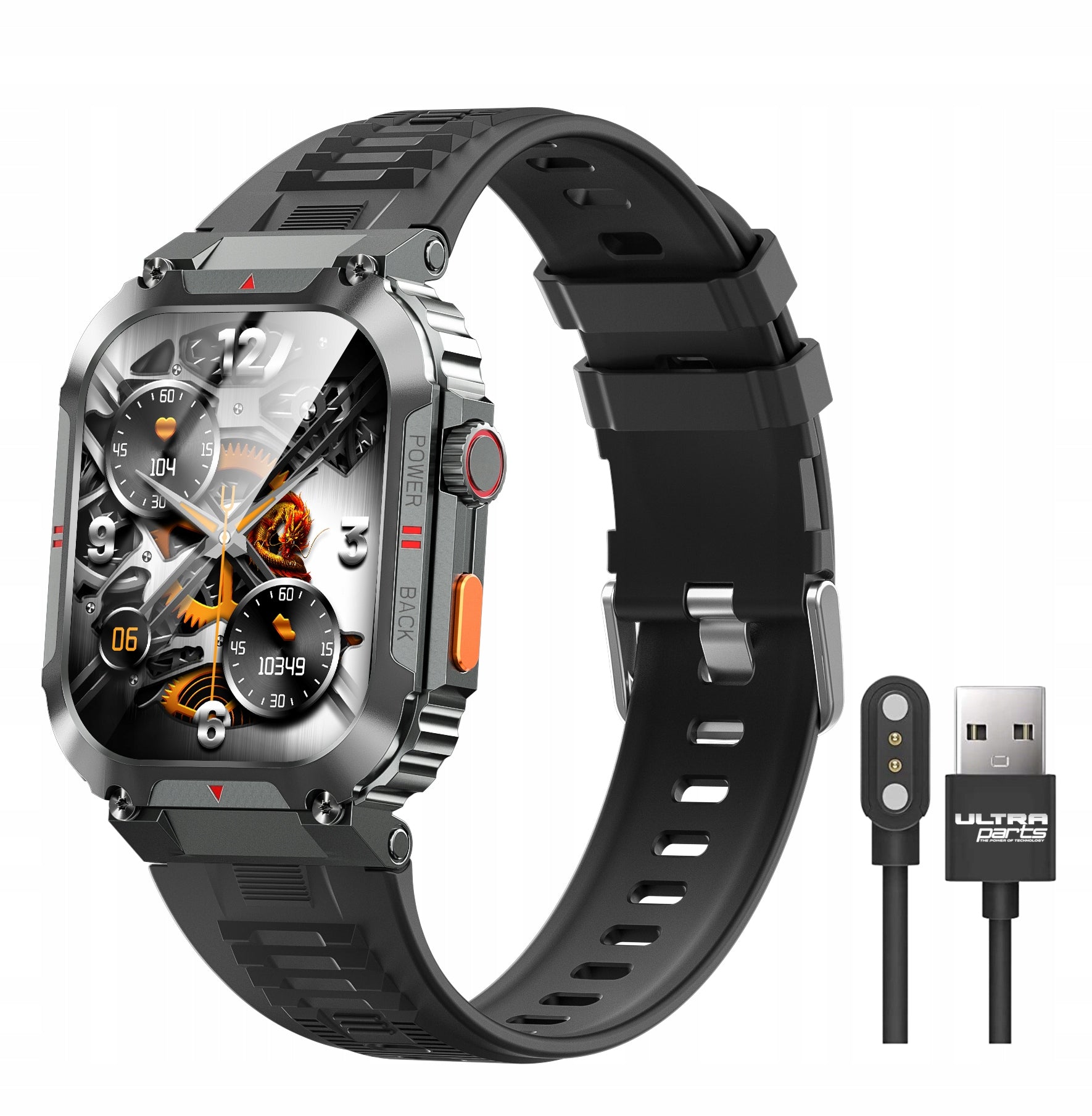 SMARTWATCH WATCH MENU PL TALK WATERPROOF IP68 HEART RATE PRESSURE OXYGEN HD