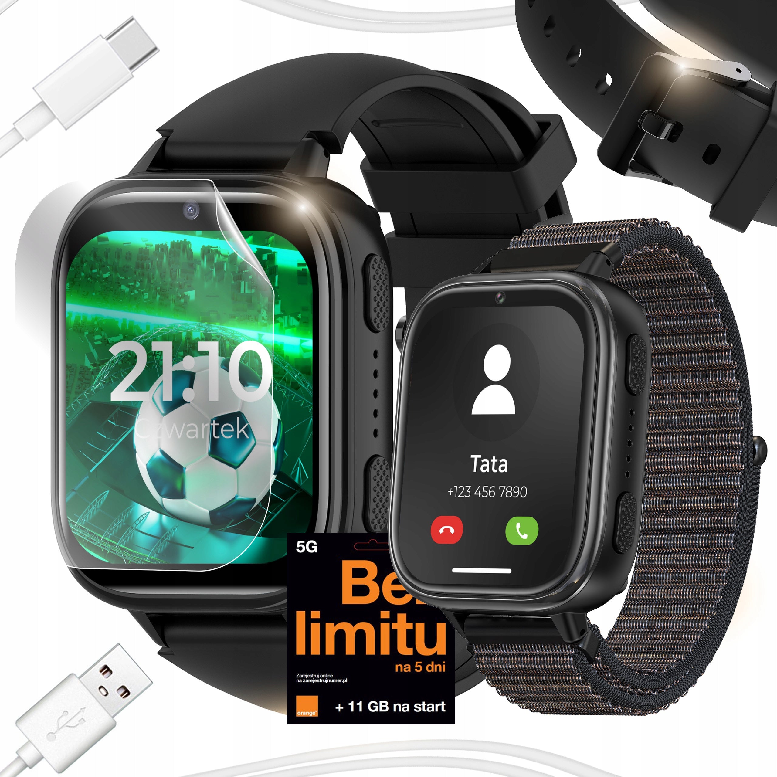 SMARTWATCH WATCH PHONE FOR CHILDREN TALK MUSIC GAME PEDOMETER CAMERA