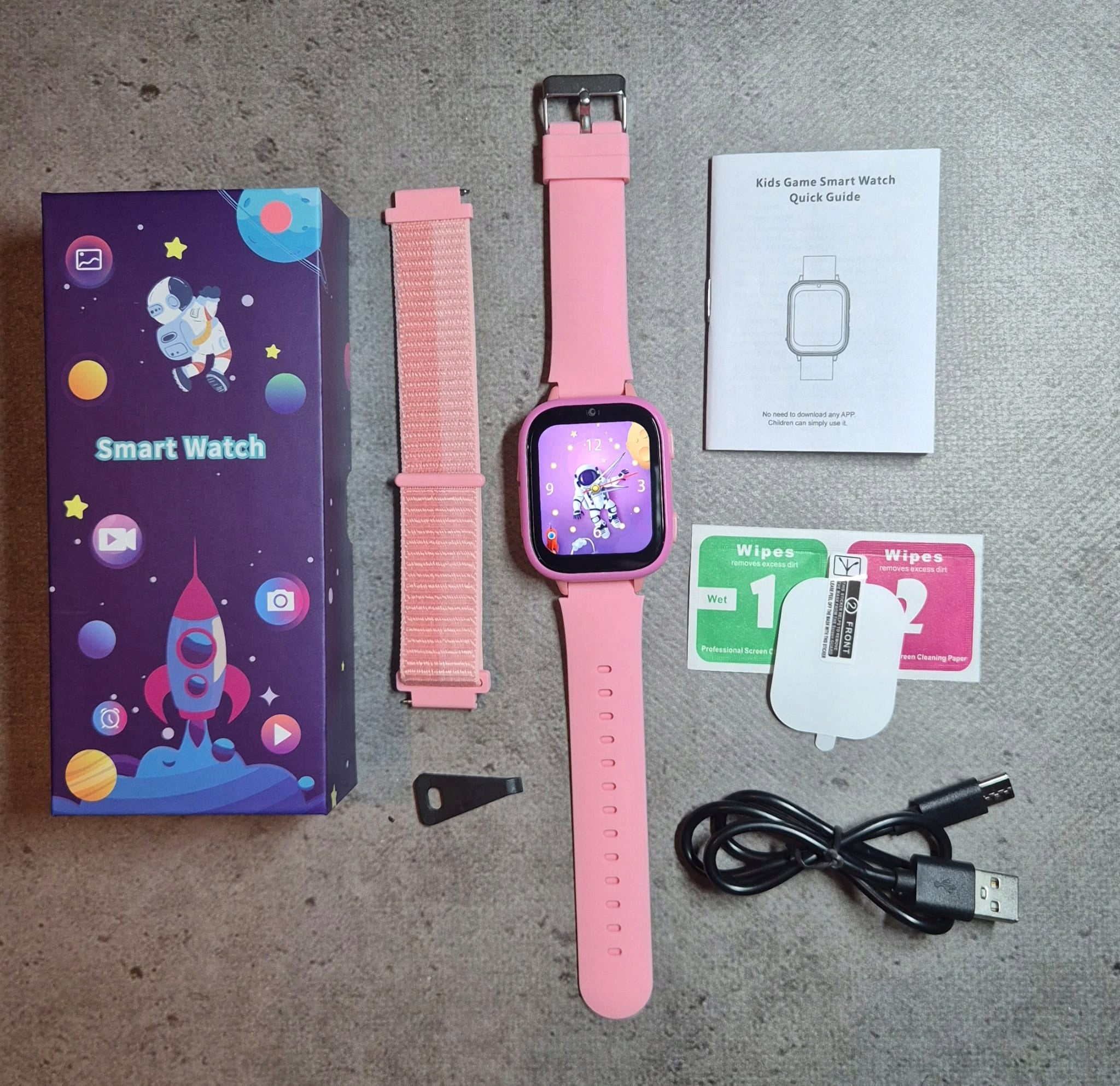 SMARTWATCH WATCH PHONE FOR CHILDREN TALK MUSIC GAME STEPS SIM CAMERA Packaging status original