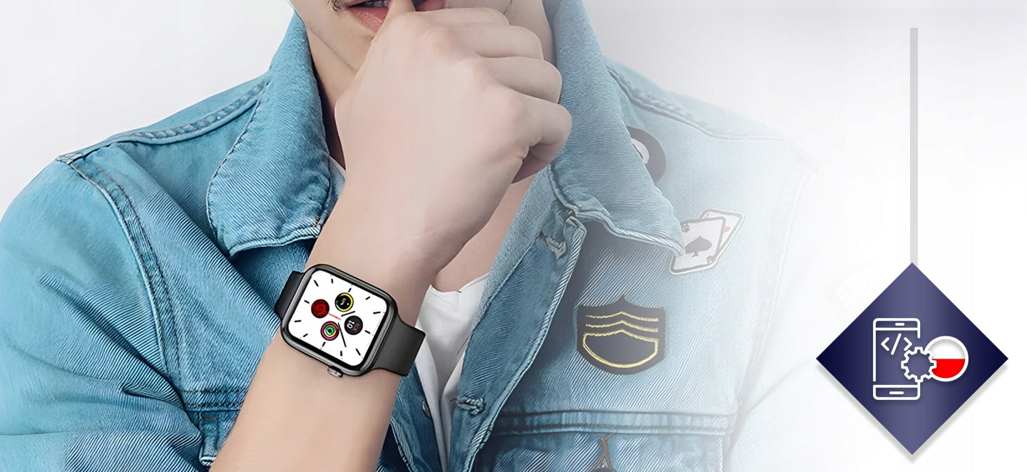 SMARTWATCH WATCH POLISH MENU TALK SPORT SMART WATCH MEN'S AND WOMEN'S Packaging status original