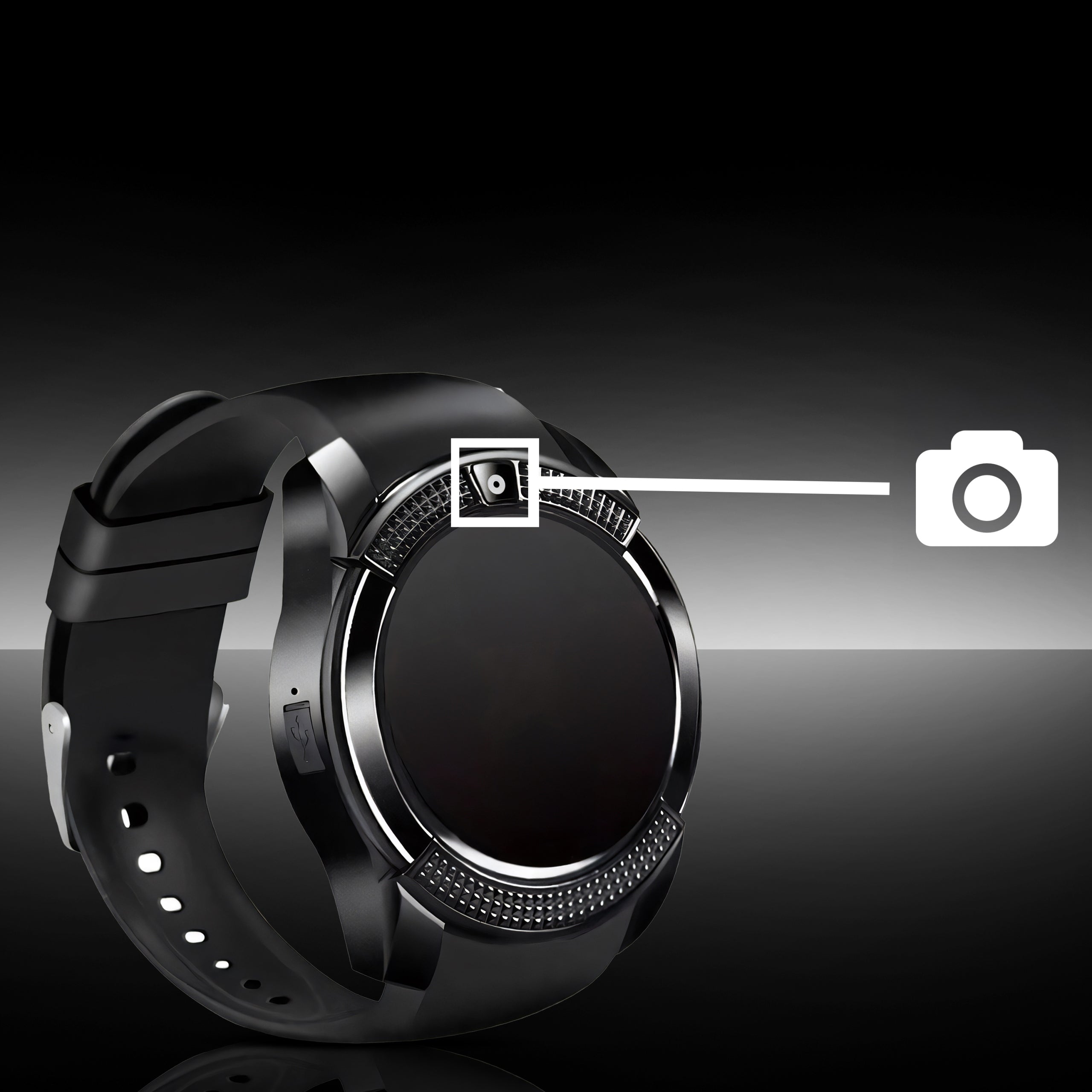 SMARTWATCH WATCH SIM CARD SD SCREEN IPS CAMERA MICROPHONE CONNECTION SPORT Packaging status original