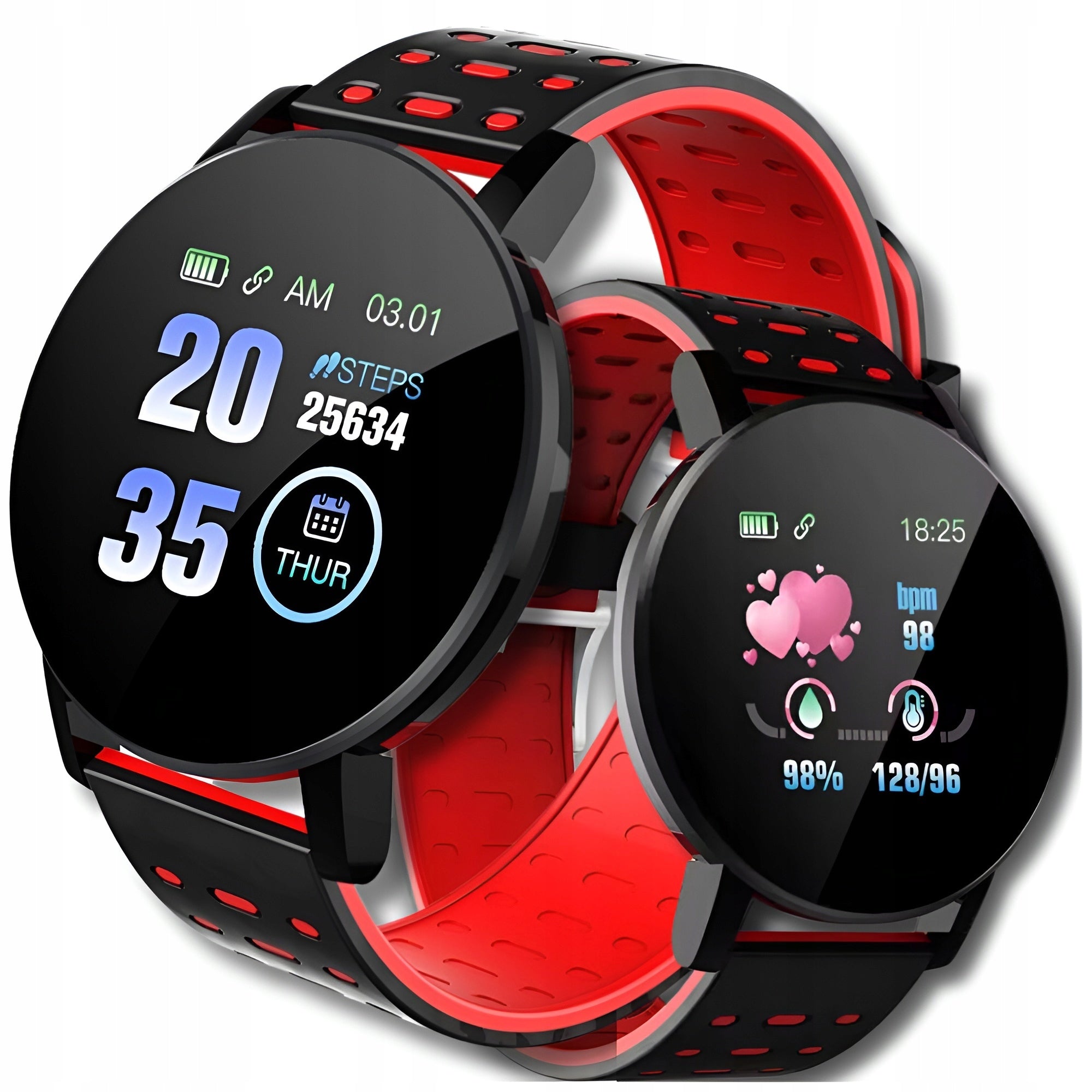 SMARTWATCH WATCH SPORTS BAND MEN'S WOMEN'S STEPS HEART RATE NOTIFICATIONS