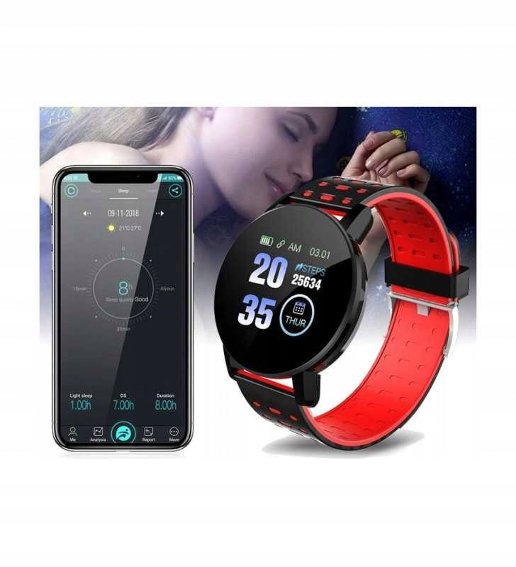 SMARTWATCH WATCH STEPS PULSE HEART RATE SMS CONNECTION Manufacturer code M119
