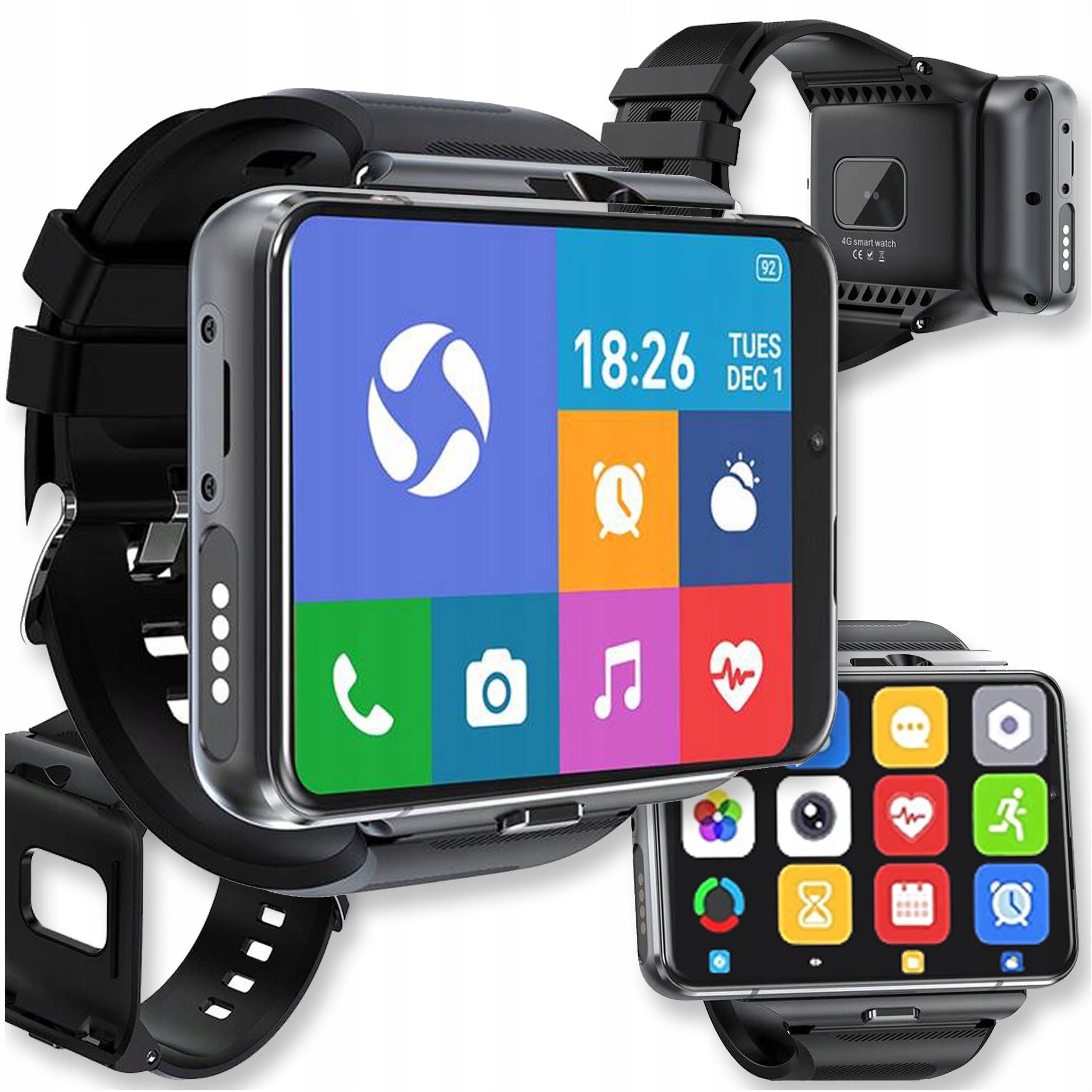 SMARTWATCH WATCH TALK BLACK GPS SIM LOCATOR AMOLED MALE PL