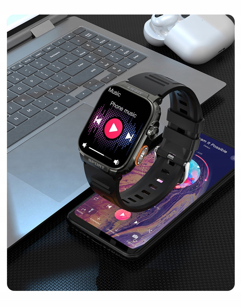 SMARTWATCH WATCH WATCH ACTIVE BLACK TALK MENU PL MALE PULSE SMARTBAND Packaging status original