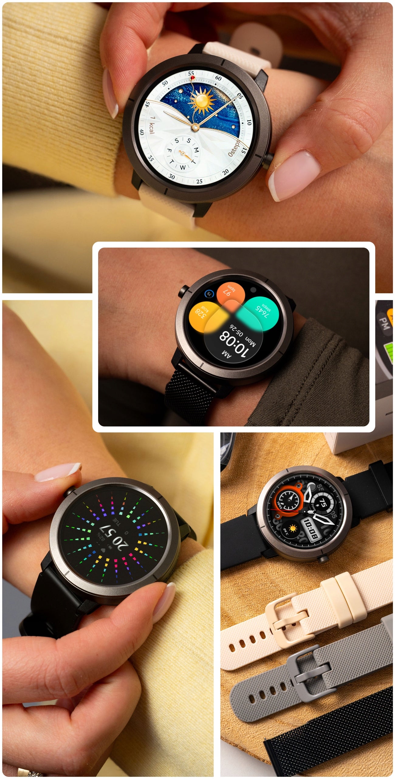 SMARTWATCH WATCH WITH GPS MENU PL TALK SPORT PULSE IP68 SMART WATCH AMOLED Packaging status original