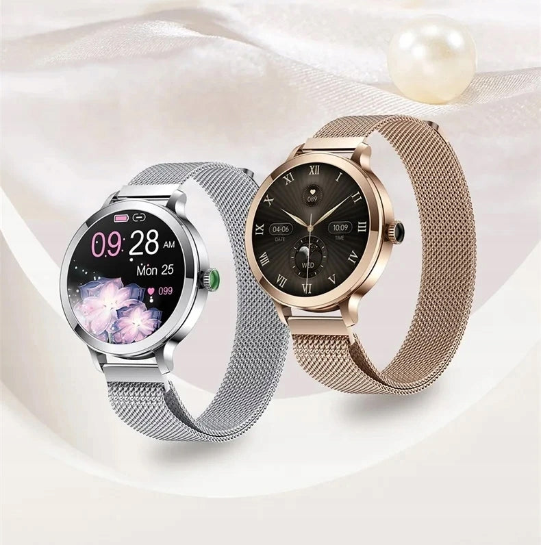 SMARTWATCH WATCH WOMEN MENU PL POLISH CALLS AMOLED SPORT PULS Packaging status original