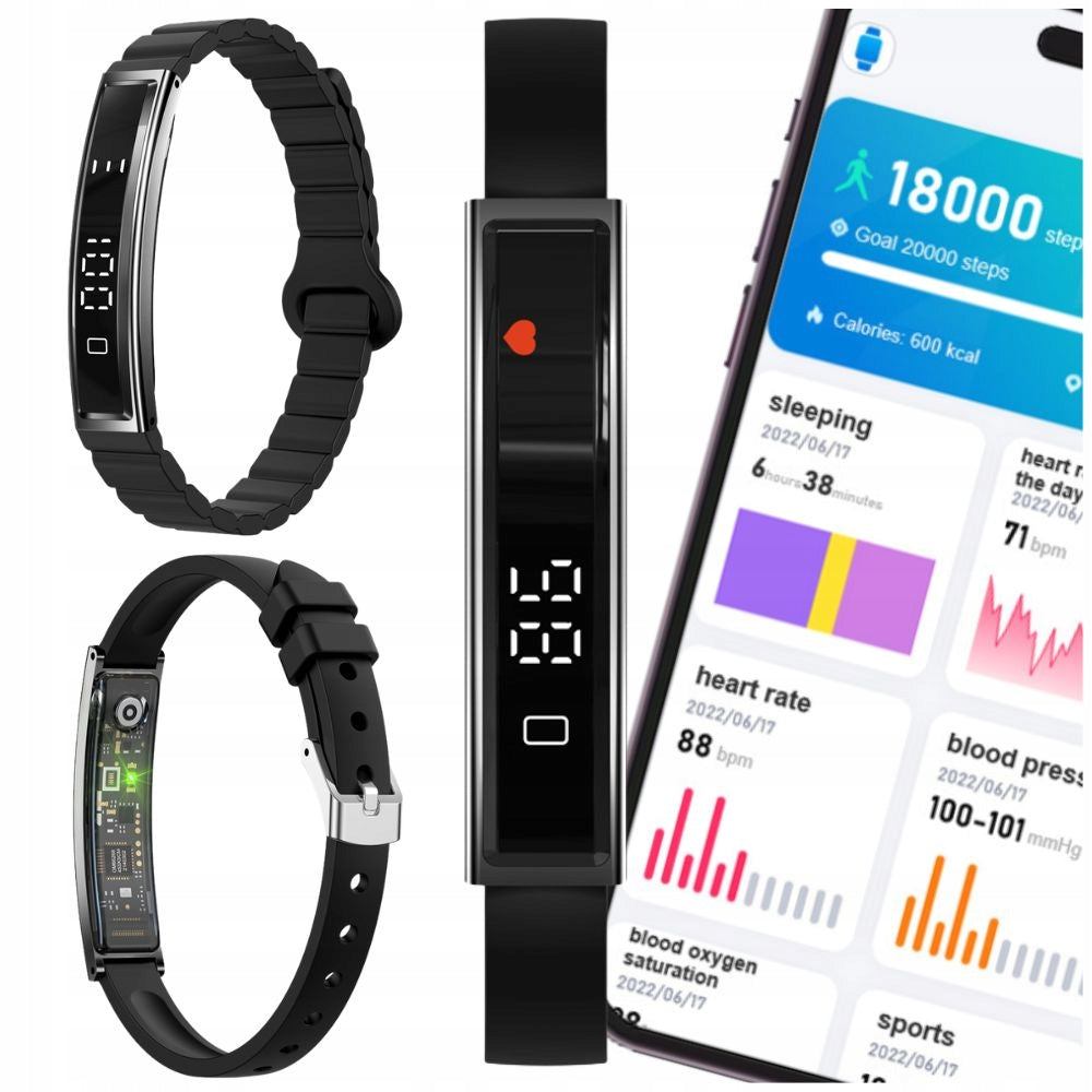 SMARTWATCH WATCH WOMEN'S PRO BLACK SMART MENU GT PL SMARTBAND SPORT