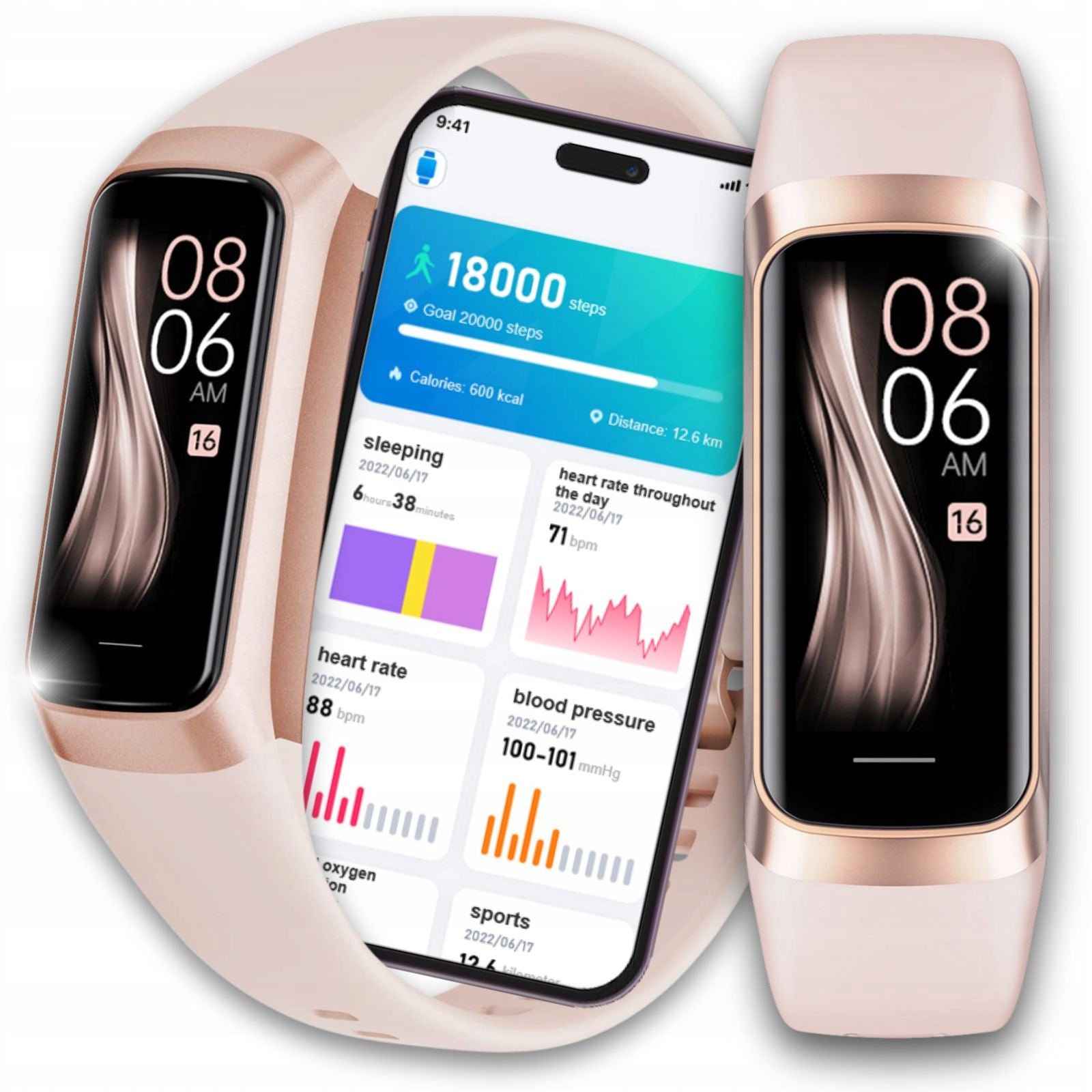 SMARTWATCH WATCH WOMEN'S WATCH MENU PL AMOLED SPORT WATERPROOF SMARTBAND