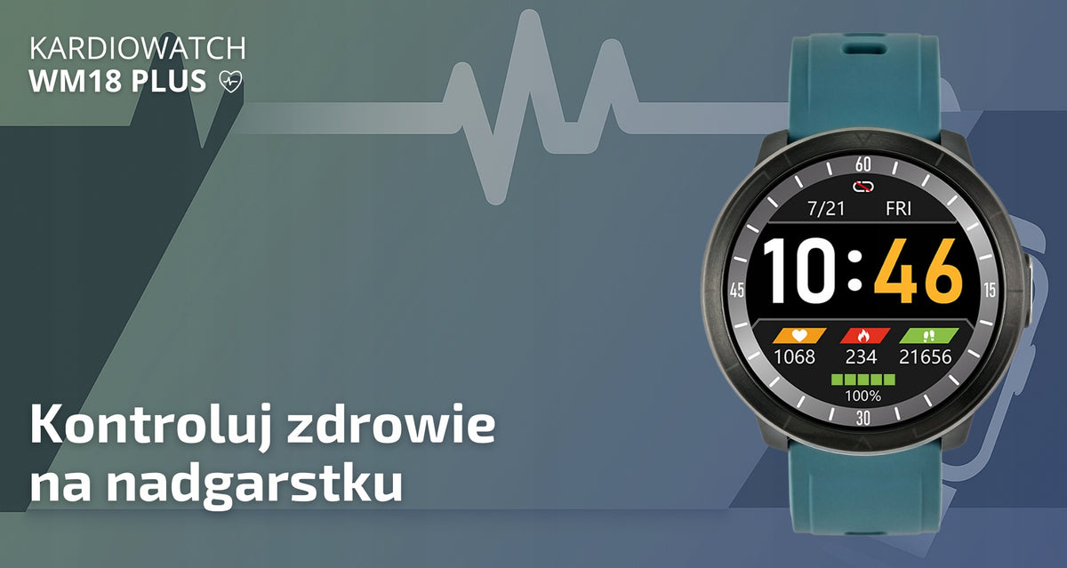 SMARTWATCH WATCHMARK WM18 GREEN EKG PRESSURE SATURATION HEART RATE MONITOR IP67 Brand Watchmark