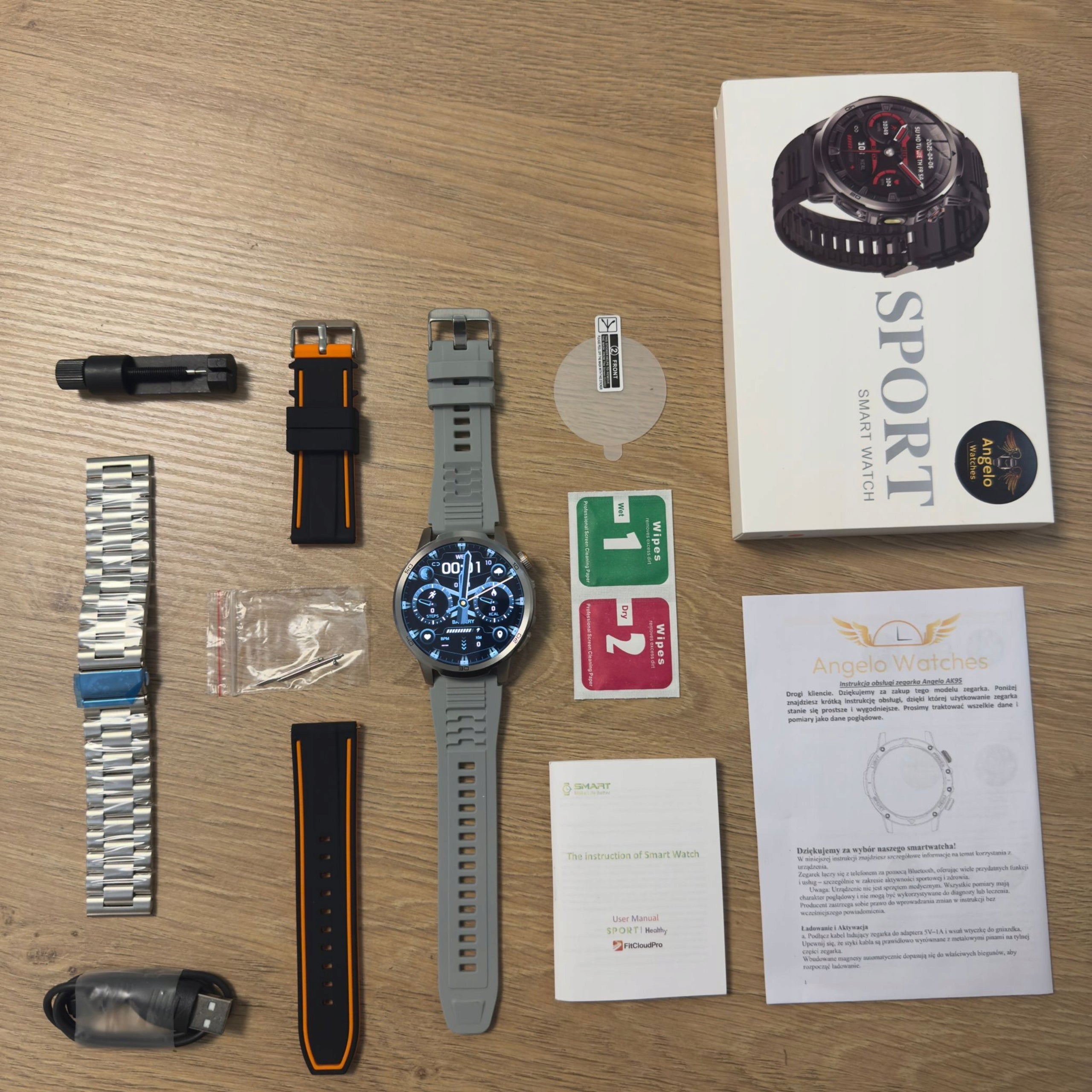 SMARTWATCH WATERPROOF MEN'S WATCH MENU PL TALK ASSISTANT SMART WATCH Packaging status original
