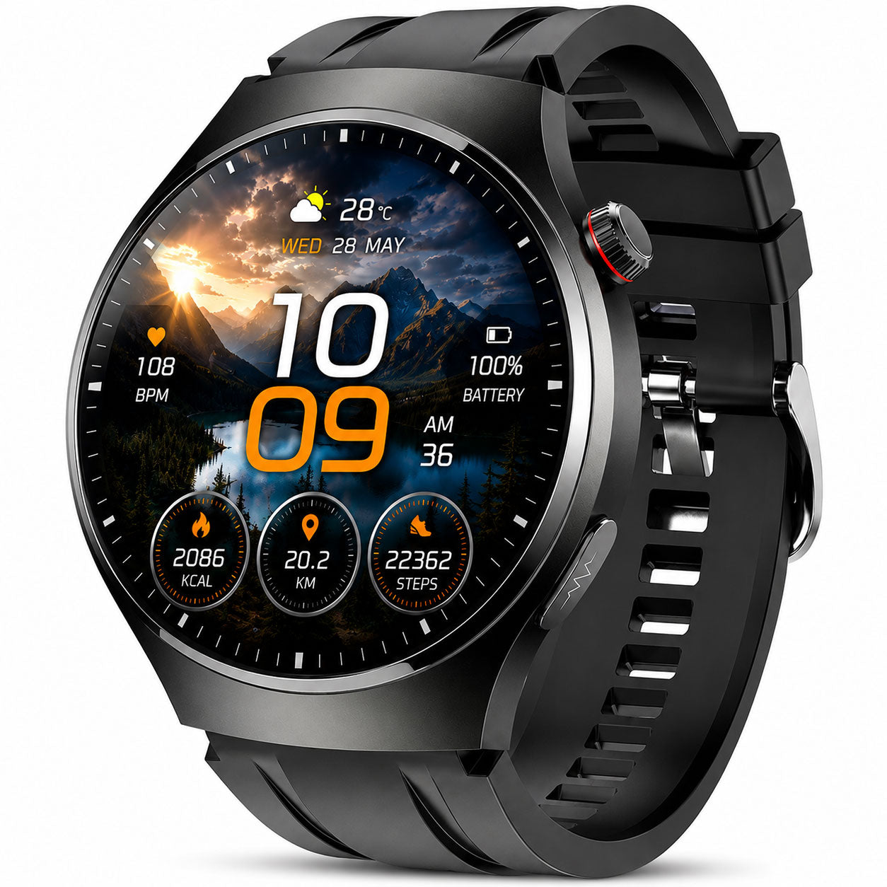 SMARTWATCH WATERPROOF MEN'S WATCH MENU PL TALK PRESSURE SMART WATCH