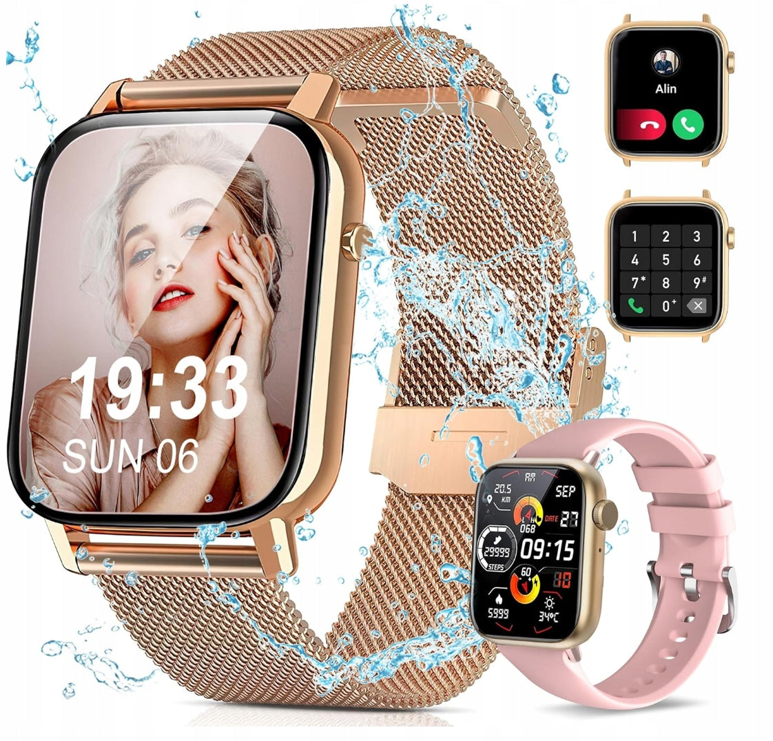SMARTWATCH WATERPROOF WATCH POLISH MENU PL TALKING FOR WOMEN SPORT FIT
