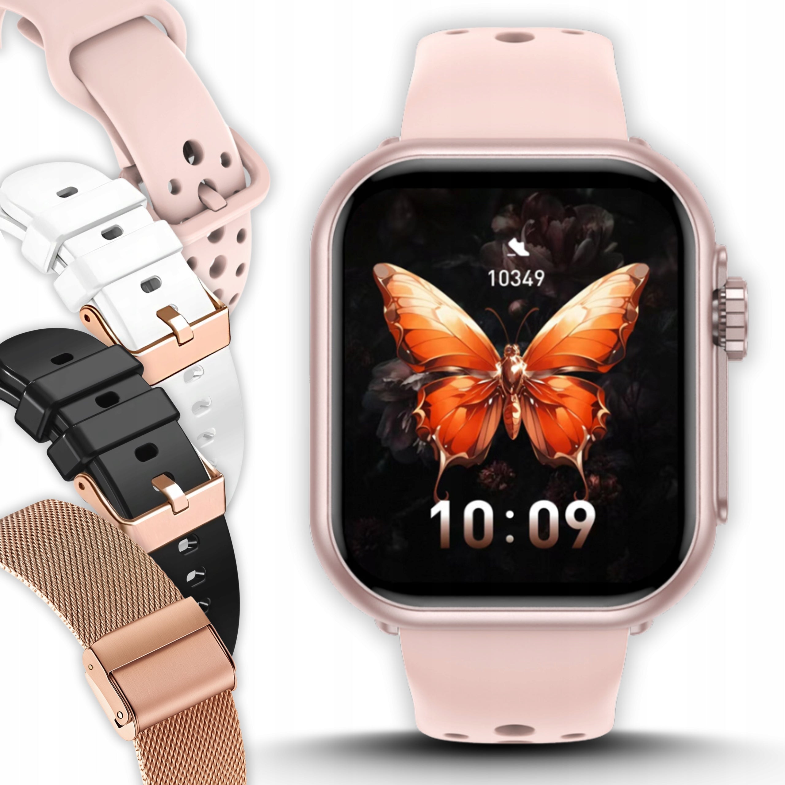 SMARTWATCH WOMEN'S BLUETOOTH CALLS NOTIFICATIONS SPORT PEDOMETER MENU PL